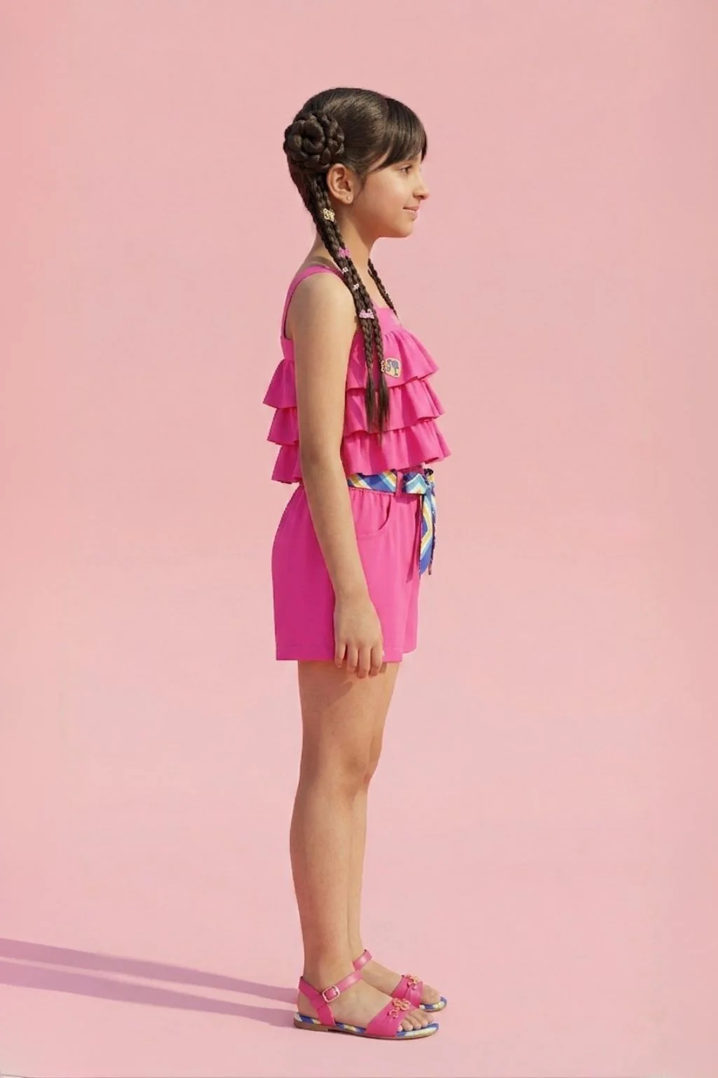 Barbie Ruffle Top & Shorts Set BASET308 - Image 4