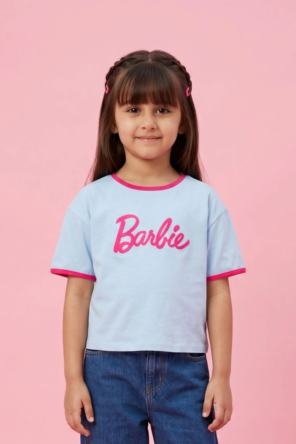 Barbie Soft Powder Blue Logo T-Shirt BATP2092