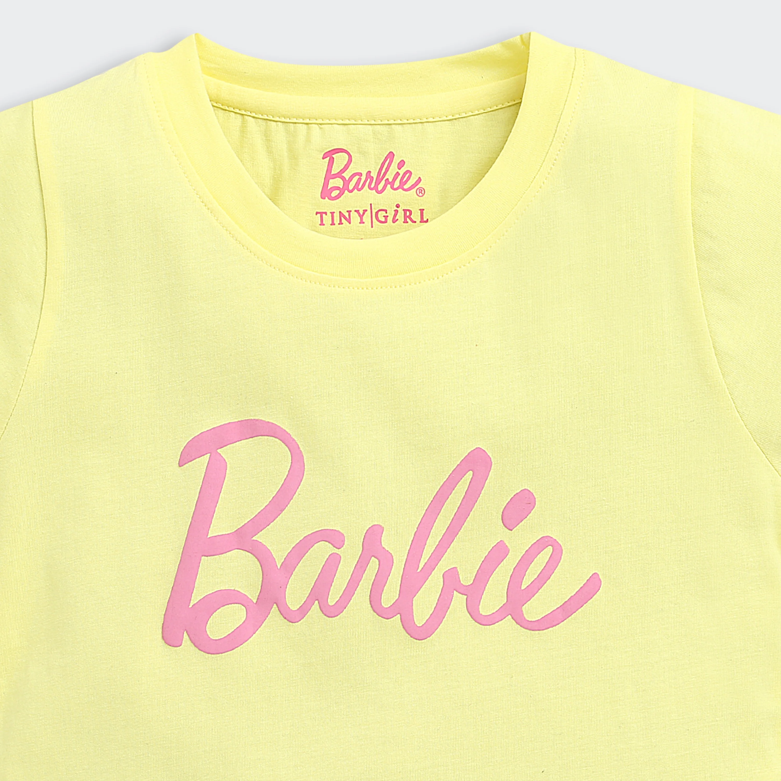 Barbie Soft Yellow Logo Tee BATP2124 - Image 7
