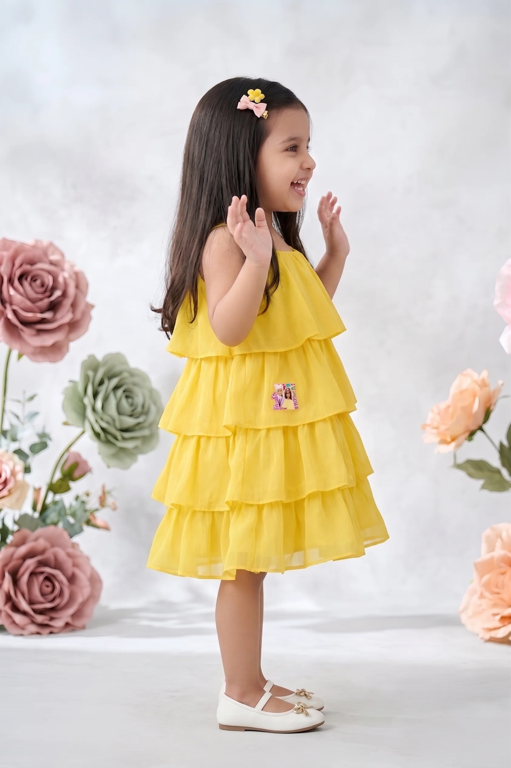 Barbie Spaghetti Neckline Layered Midi Layered BAM1127 - Image 3