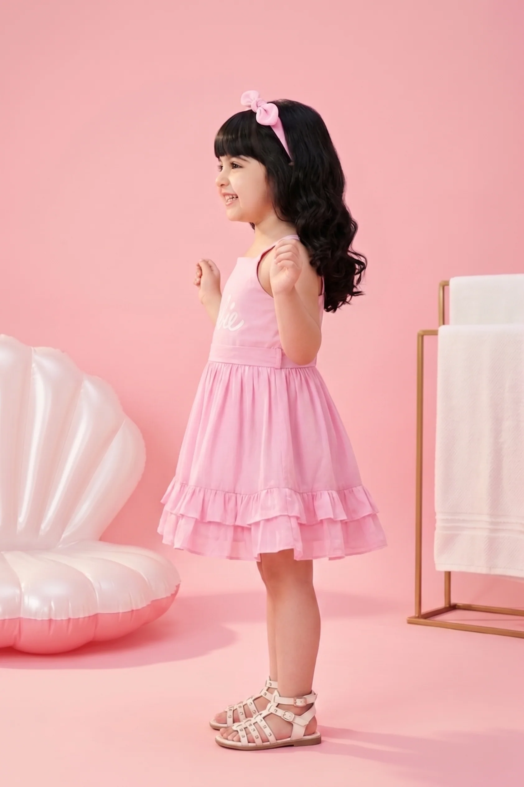 Barbie Spaghetti Strap Midi BAM1115 - Image 3