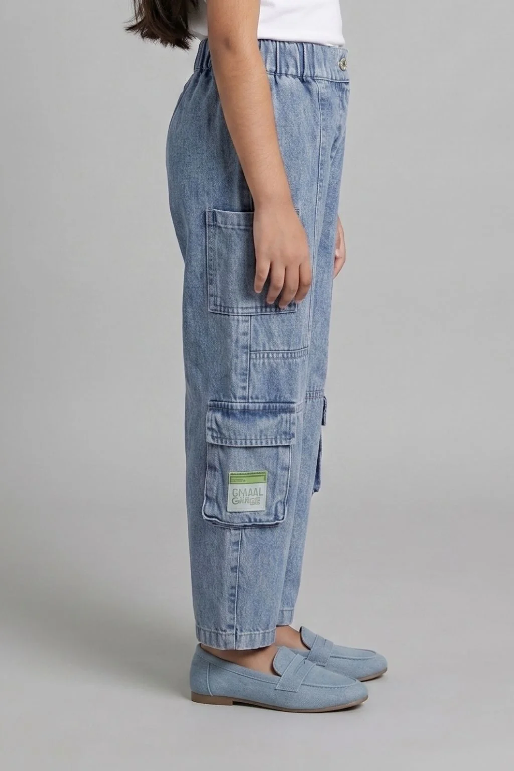 Barbie Stylish Cargo Denim Pant BAP523 - Image 3