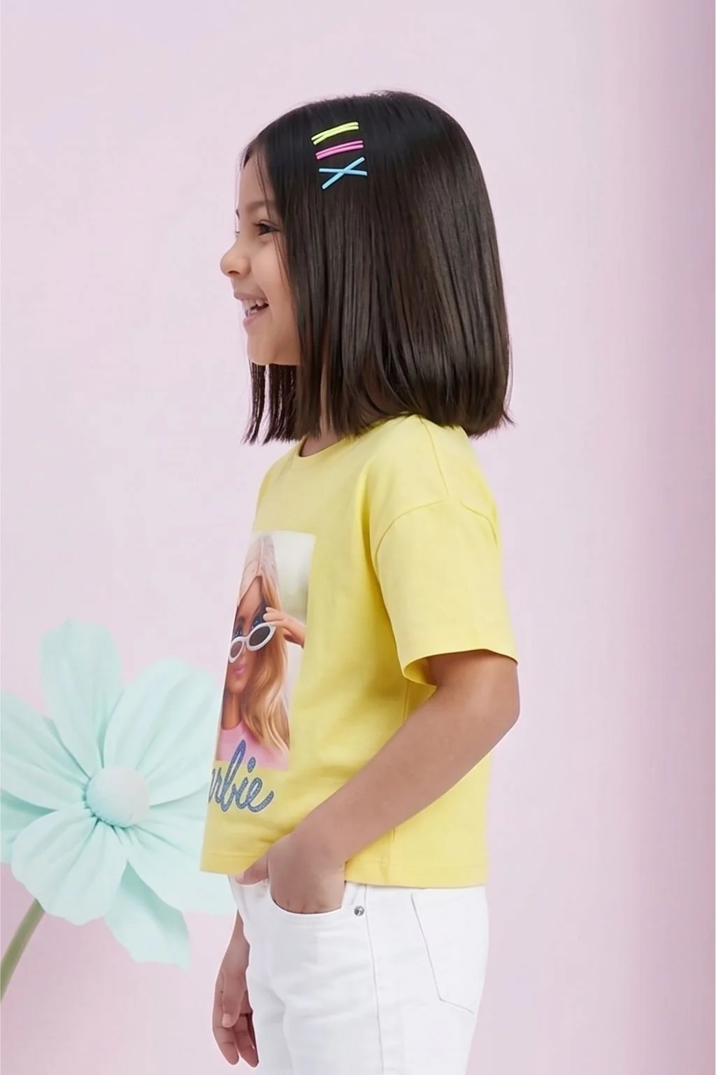 Barbie Vibrant Yellow Graphic Tee BATP2114 - Image 3