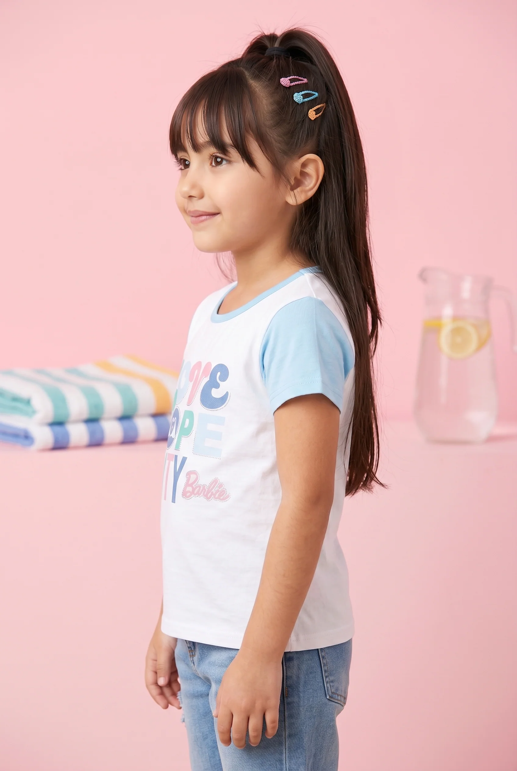 Barbie White & Blue “Love Hope ” T-Shirt BATP2018 - Image 4
