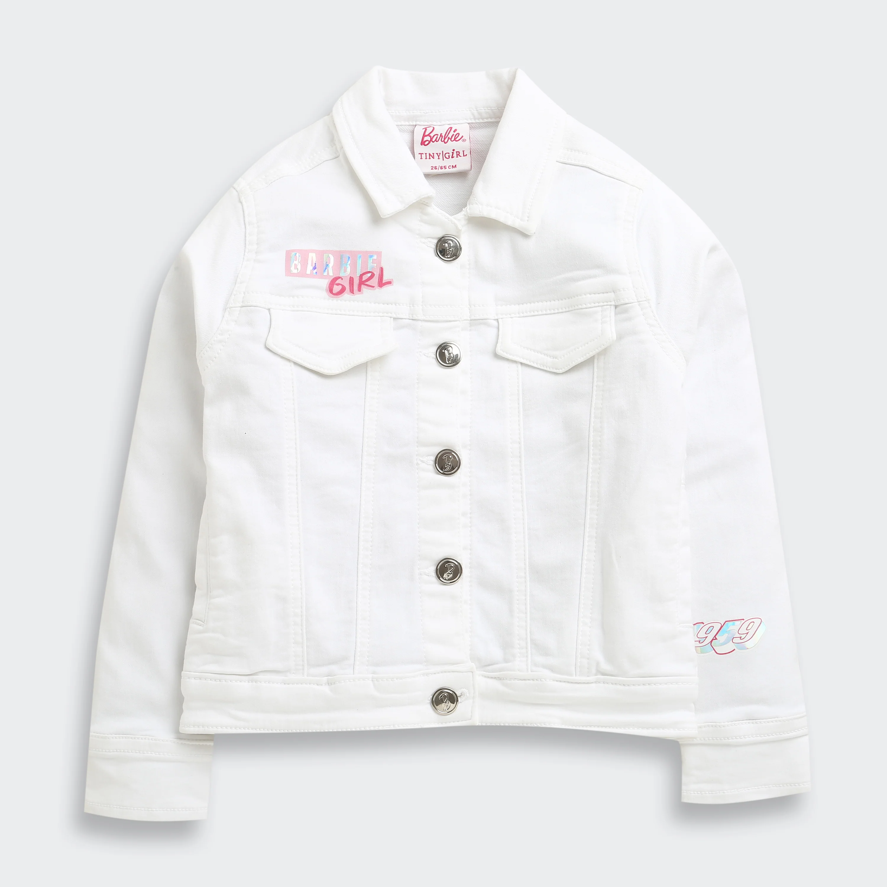 Barbie White Denim Jacket BAJ2031 - Image 5