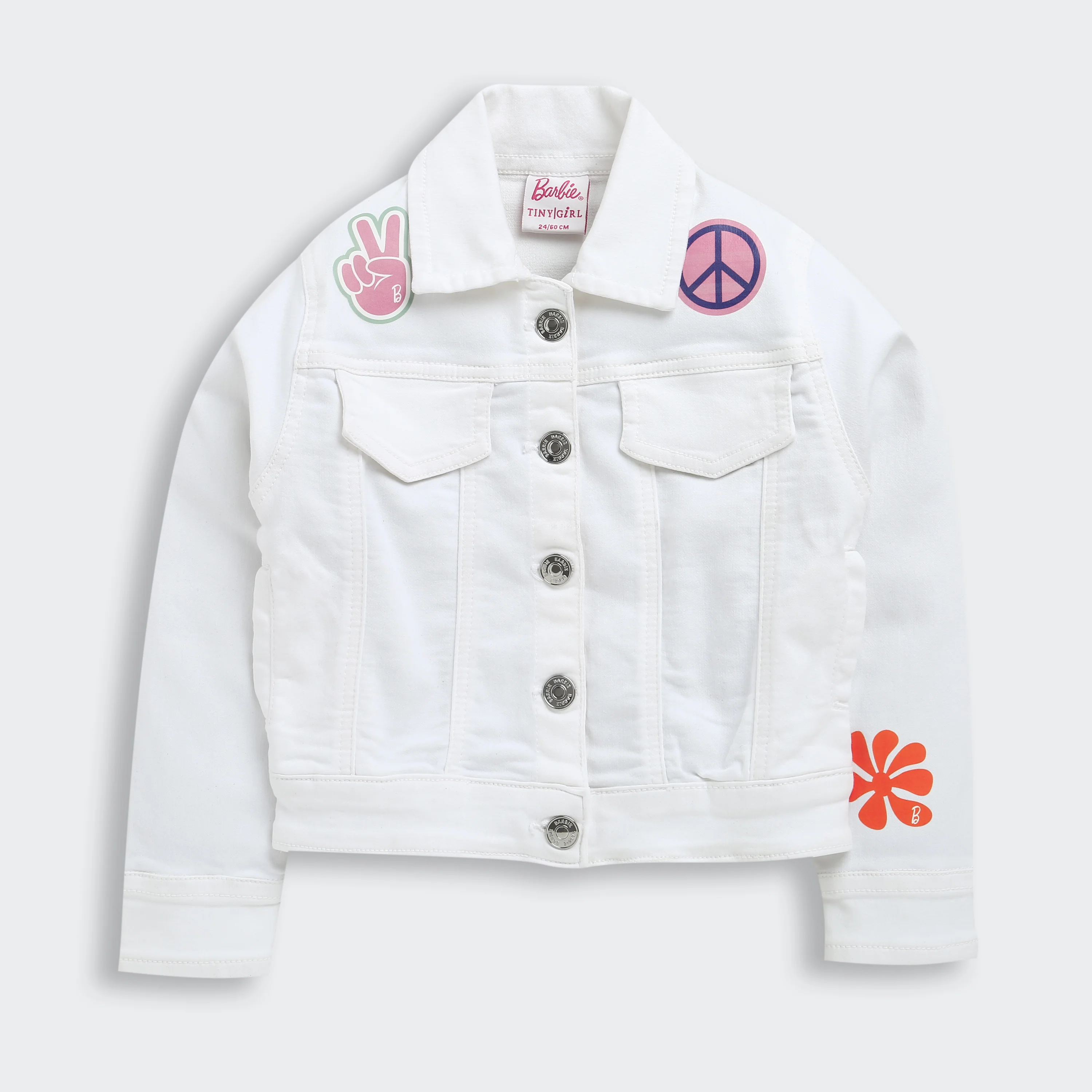 Barbie White Denim Jacket BAJ2056 - Image 5