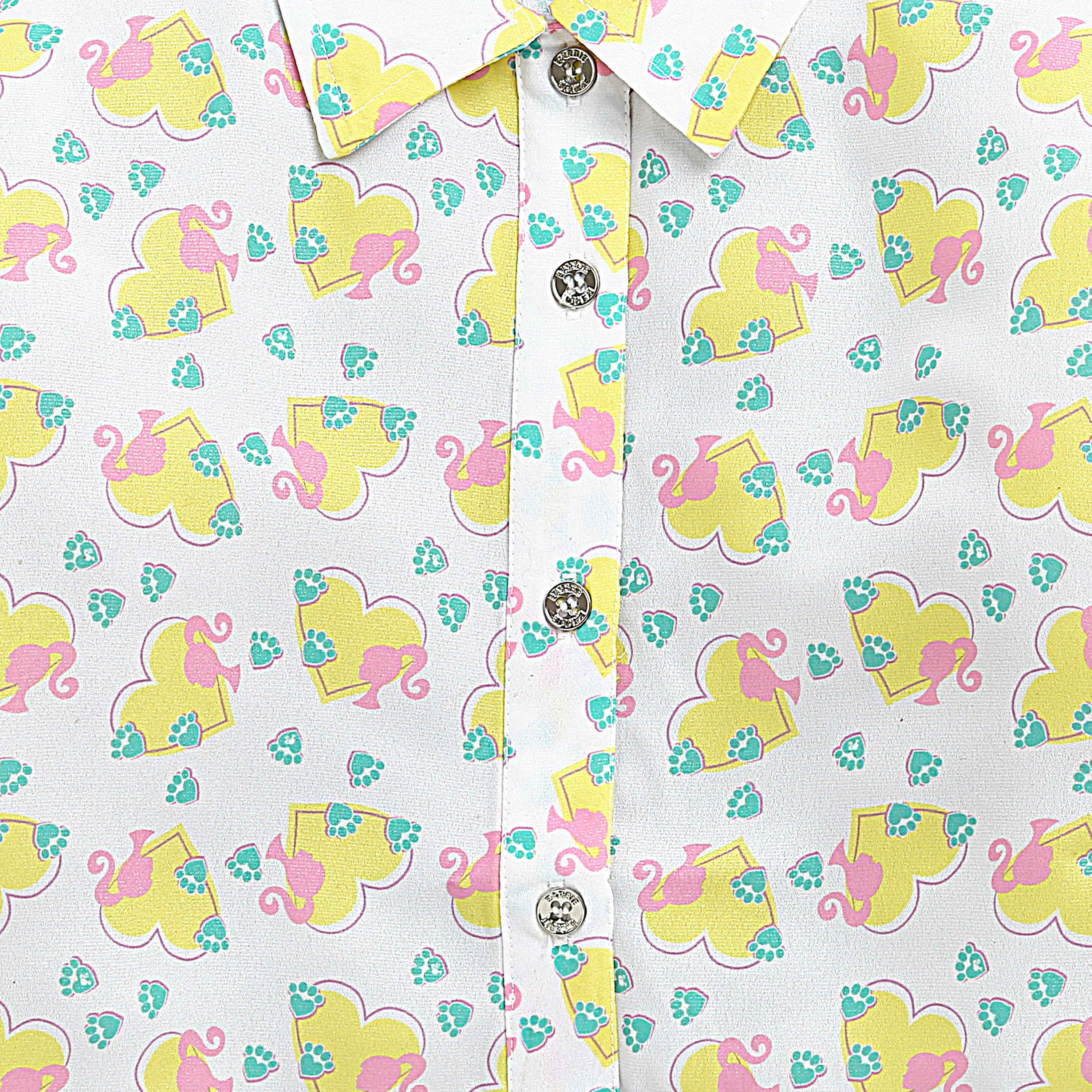 Barbie White Floral Shirt BATP2054 - Image 8