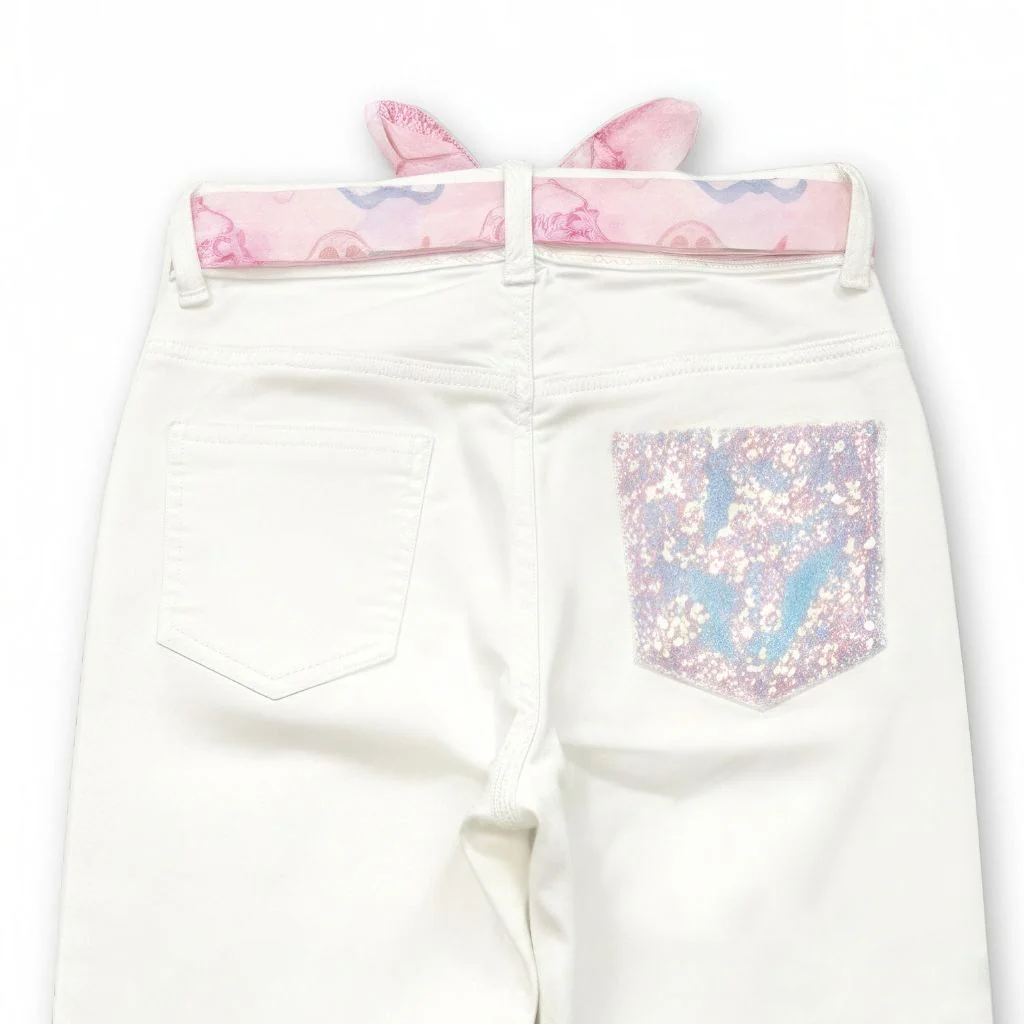 Barbie White Jeans with Pink Belt BAP601 - Image 8