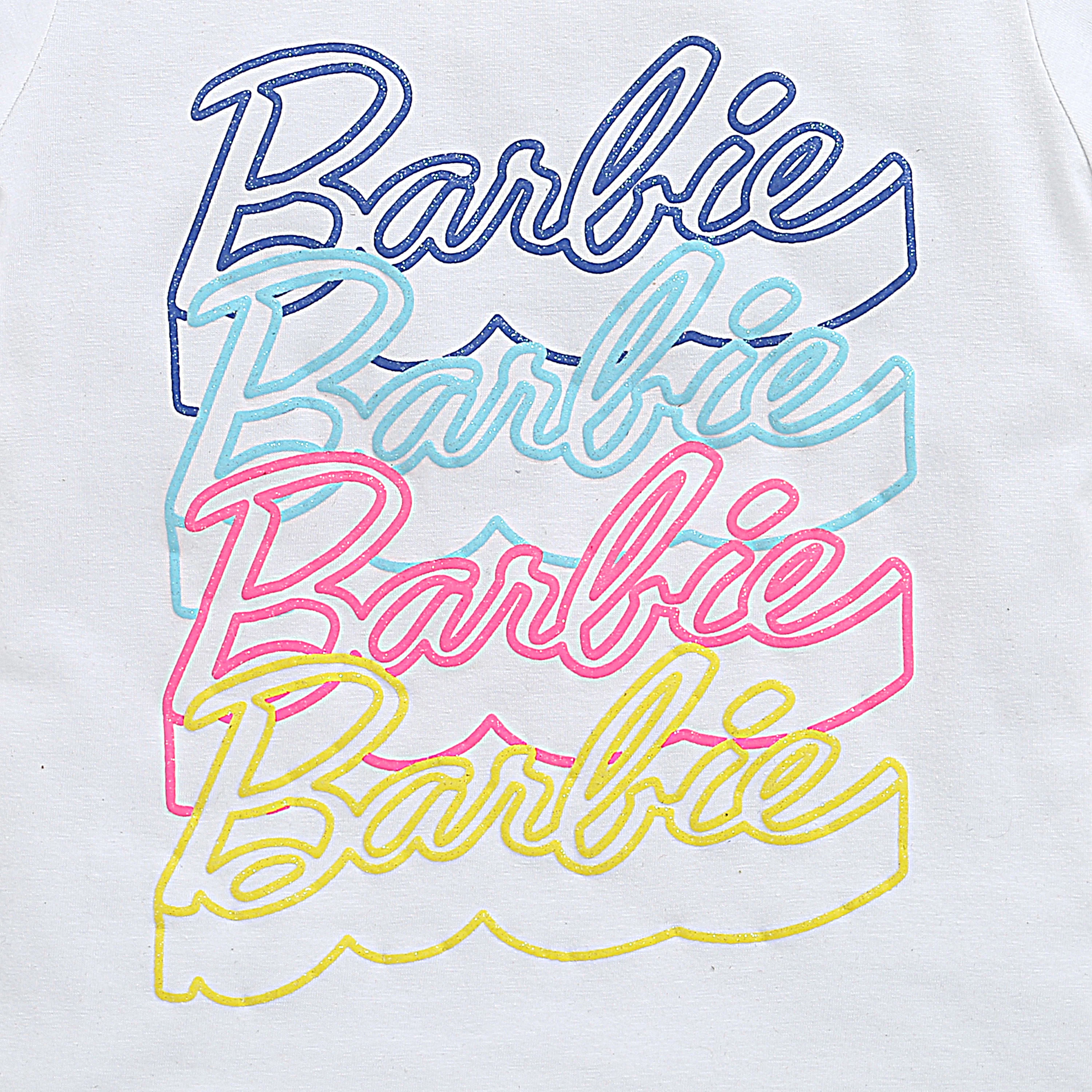Barbie White Multi-Logo T-Shirt BATP2004 - Image 7