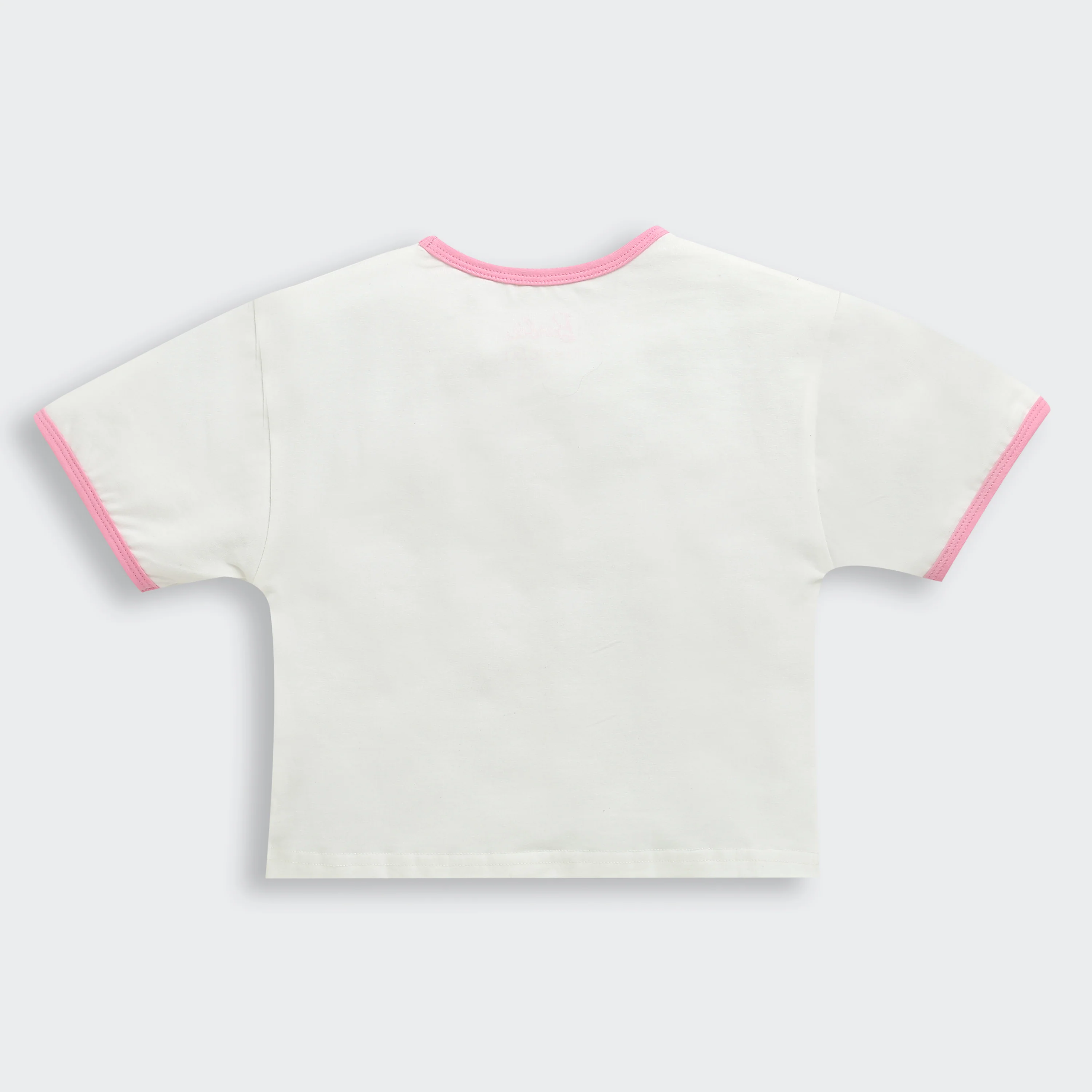 Barbie White Print Crop Tee BATP2083 - Image 6