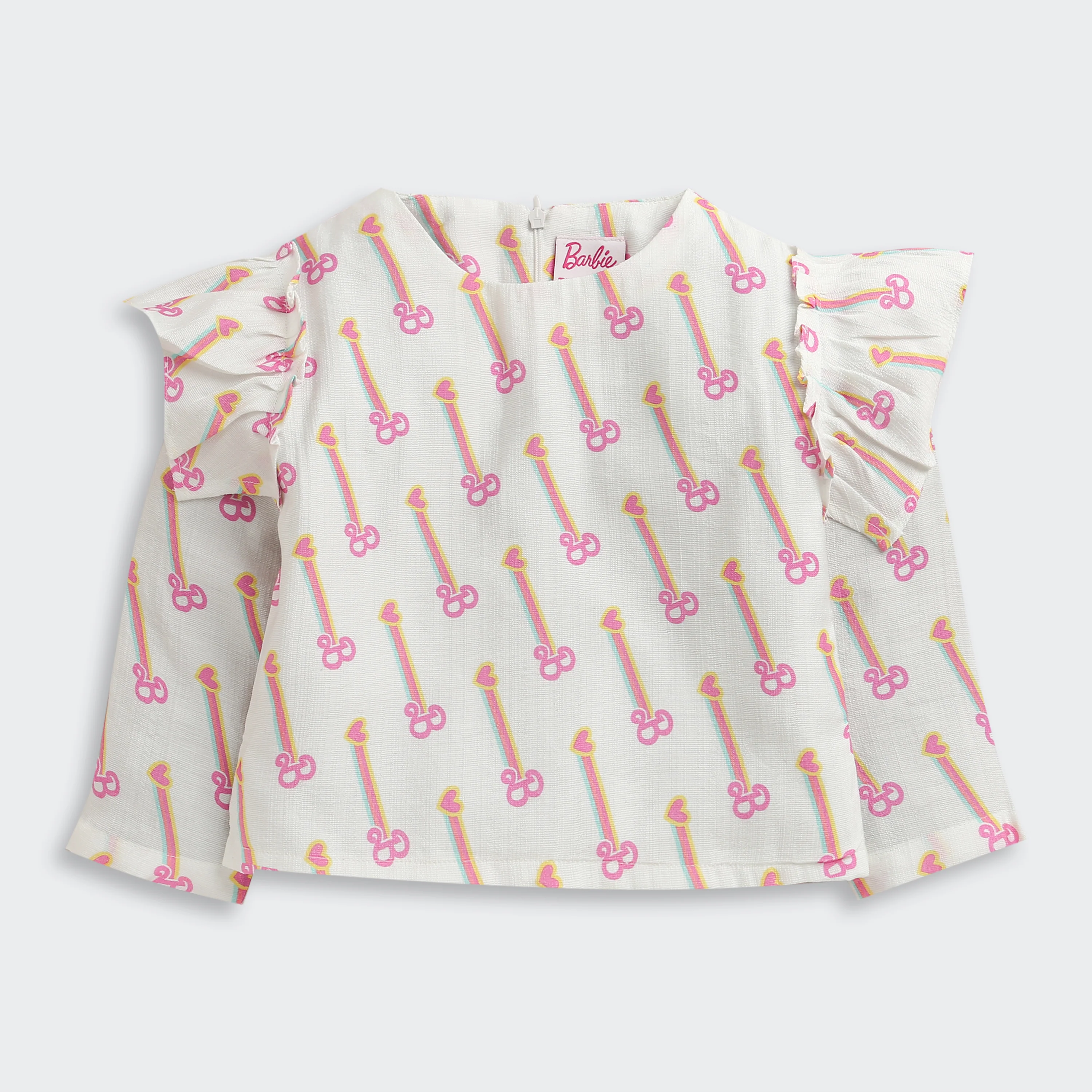 Barbie White Printed Co-Ord Set BAISET0003 - Image 3