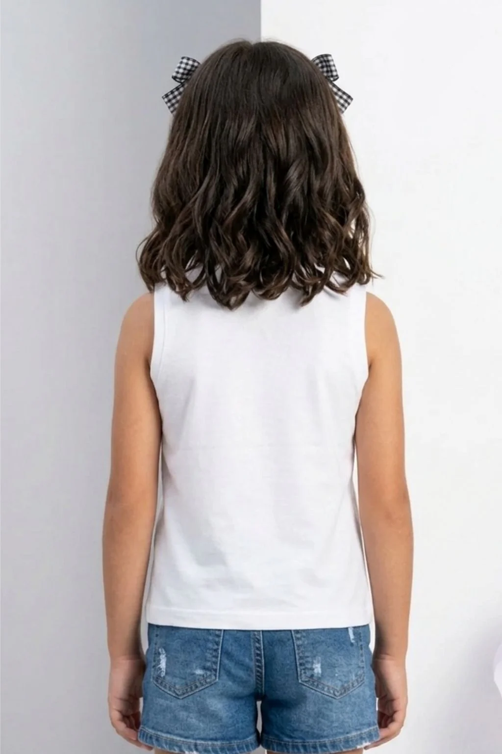 Barbie White Sleeveless Tank Top BATP2095 - Image 2