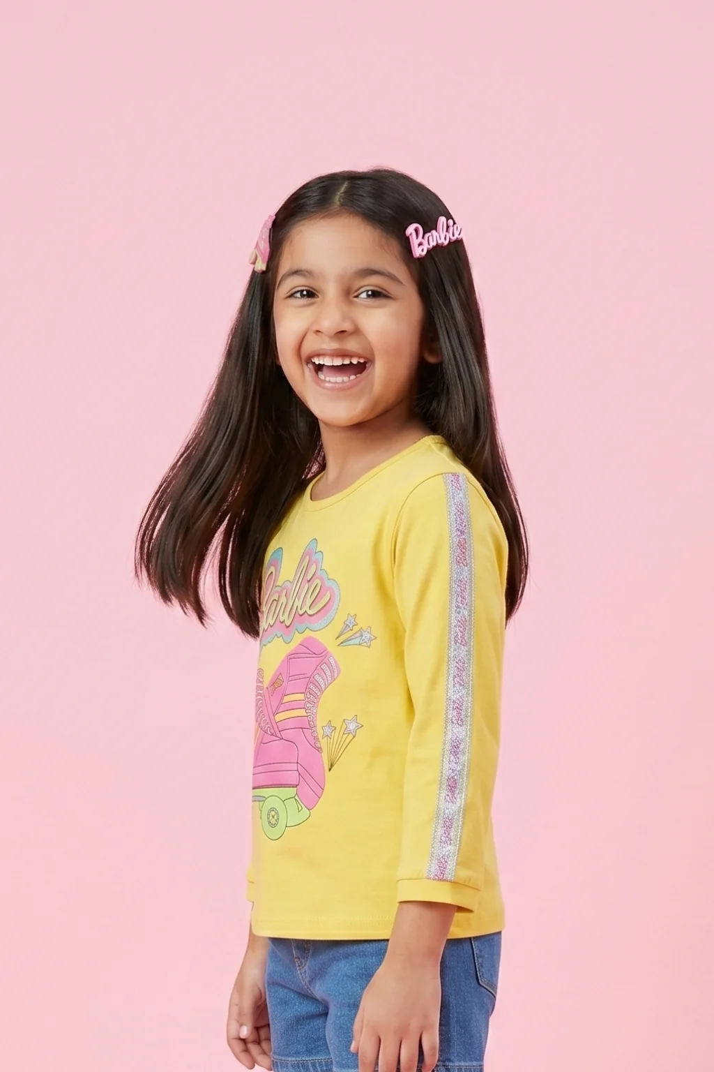 Barbie Yellow Graphic T-Shirt BATP2166 - Image 3