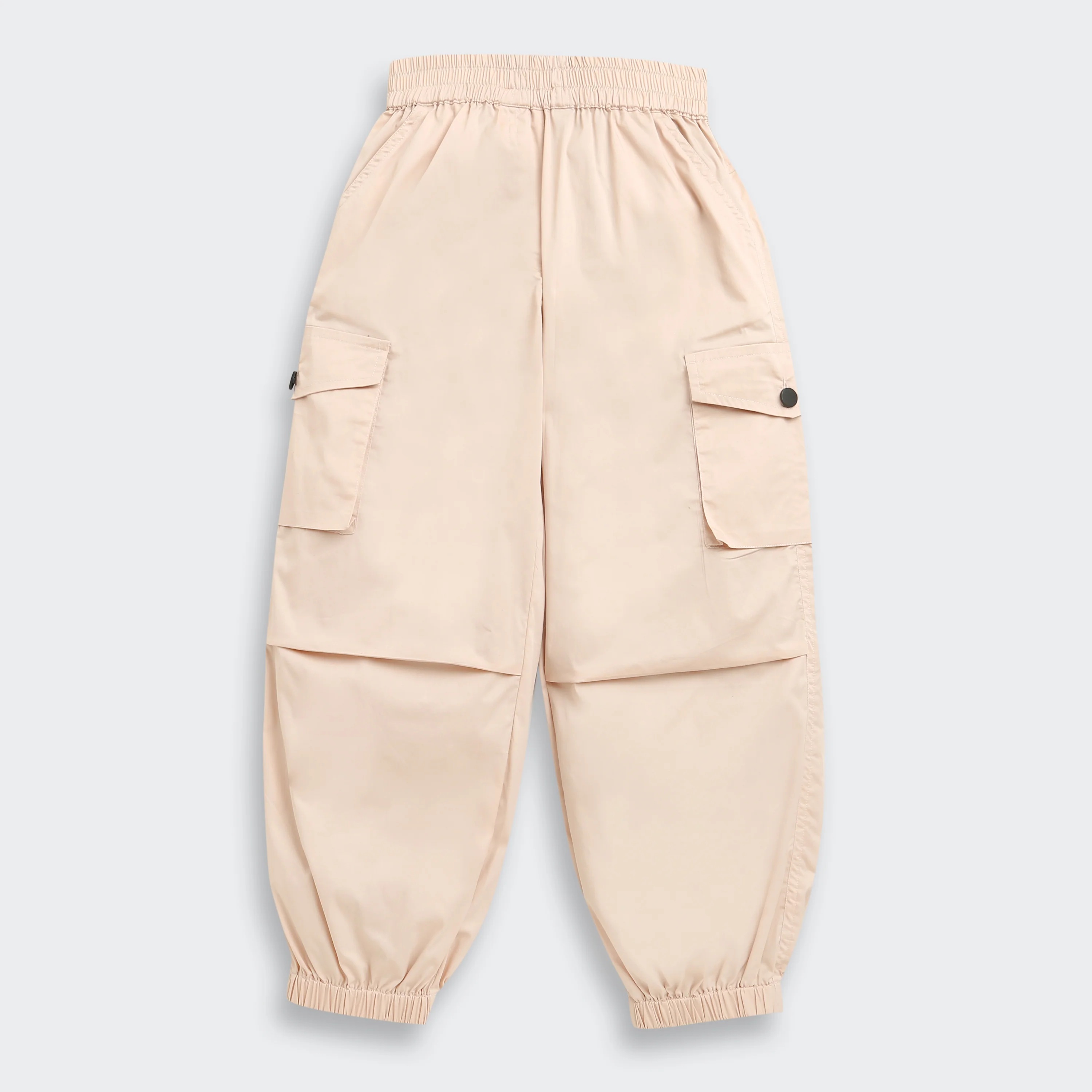 Beige Utility Cargo Joggers 0142 - Image 4