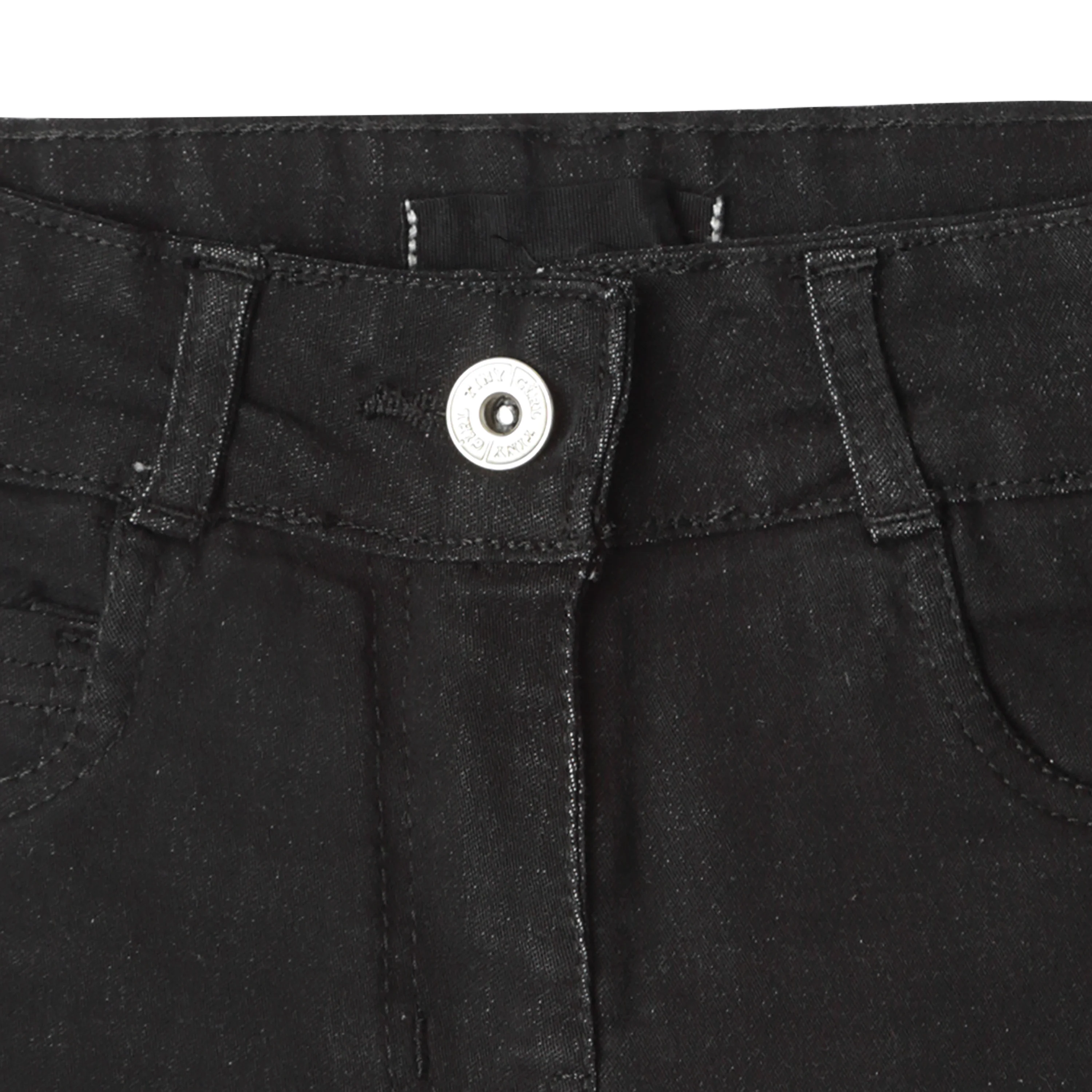 Black Denim High-Waist Shorts H846 - Image 7