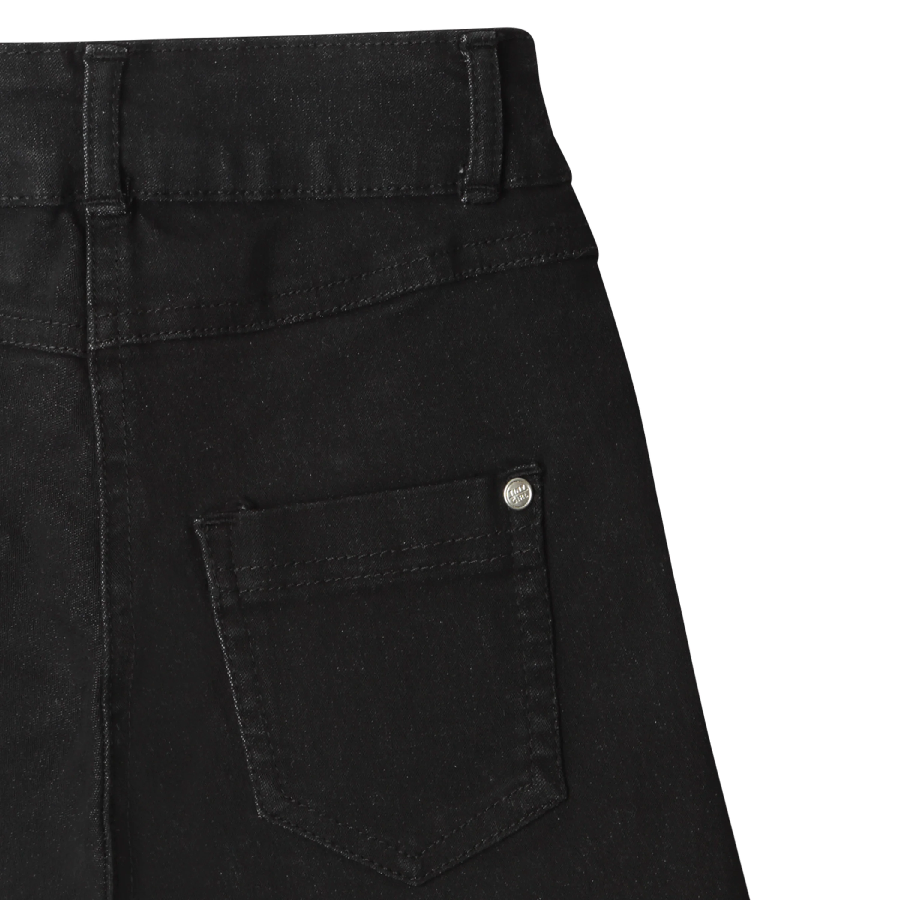 Black Denim High-Waist Shorts H846 - Image 9