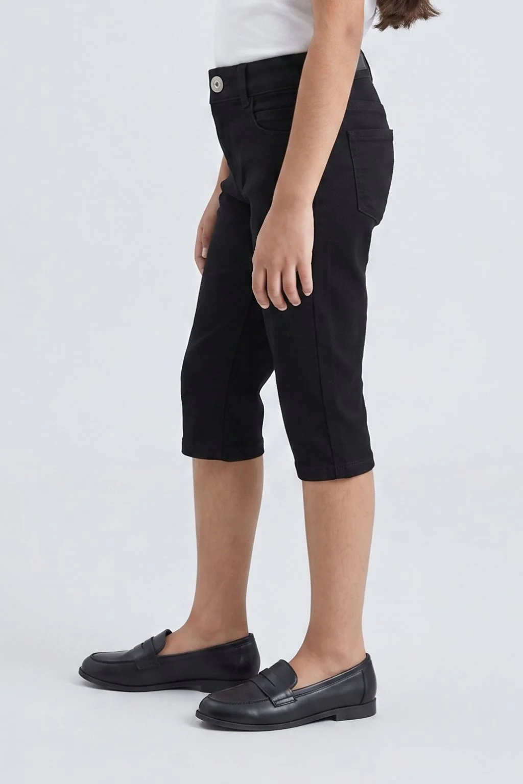 Black Slim Fit Cotton Pants PD0040 - Image 4
