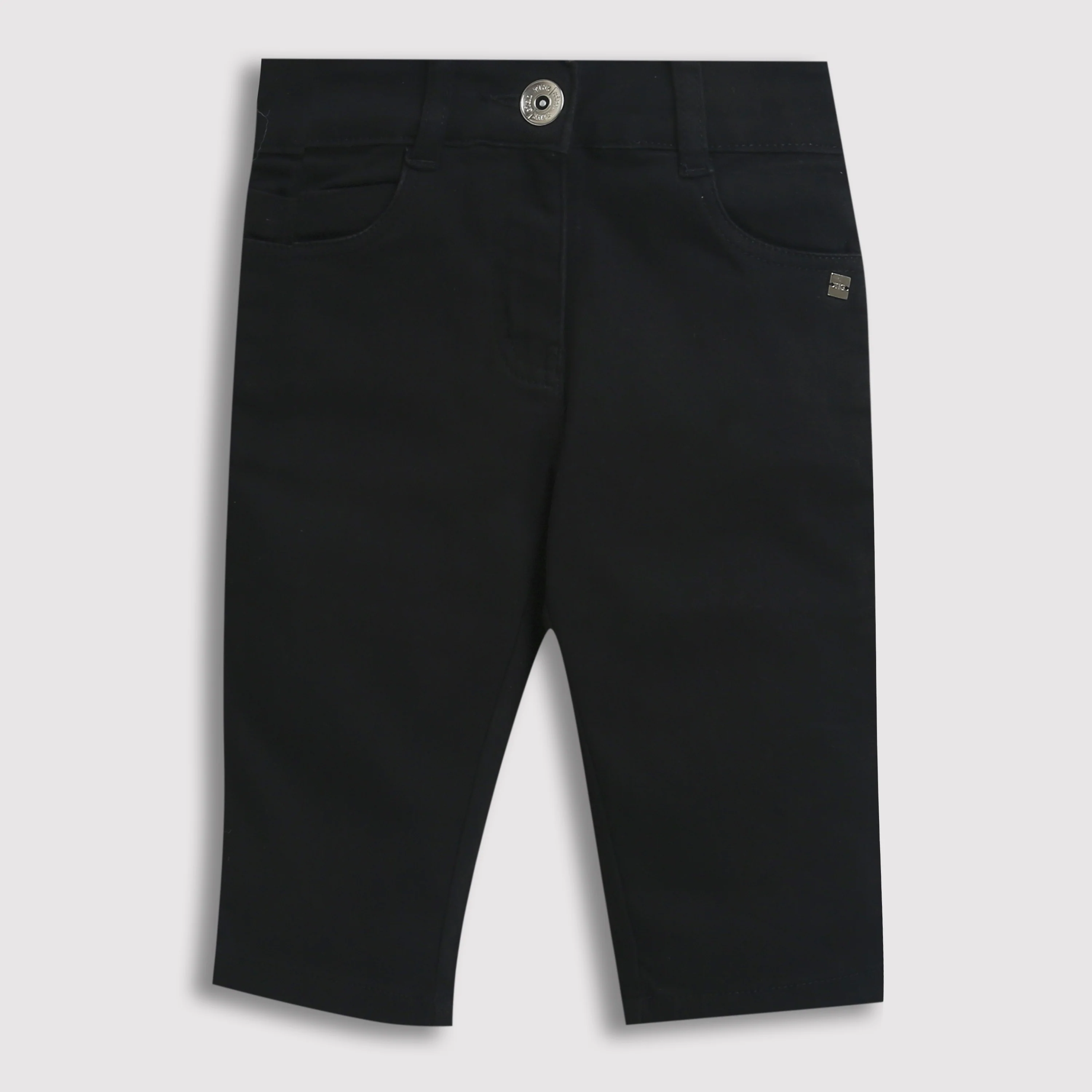 Black Slim Fit Cotton Pants PD0040 - Image 5