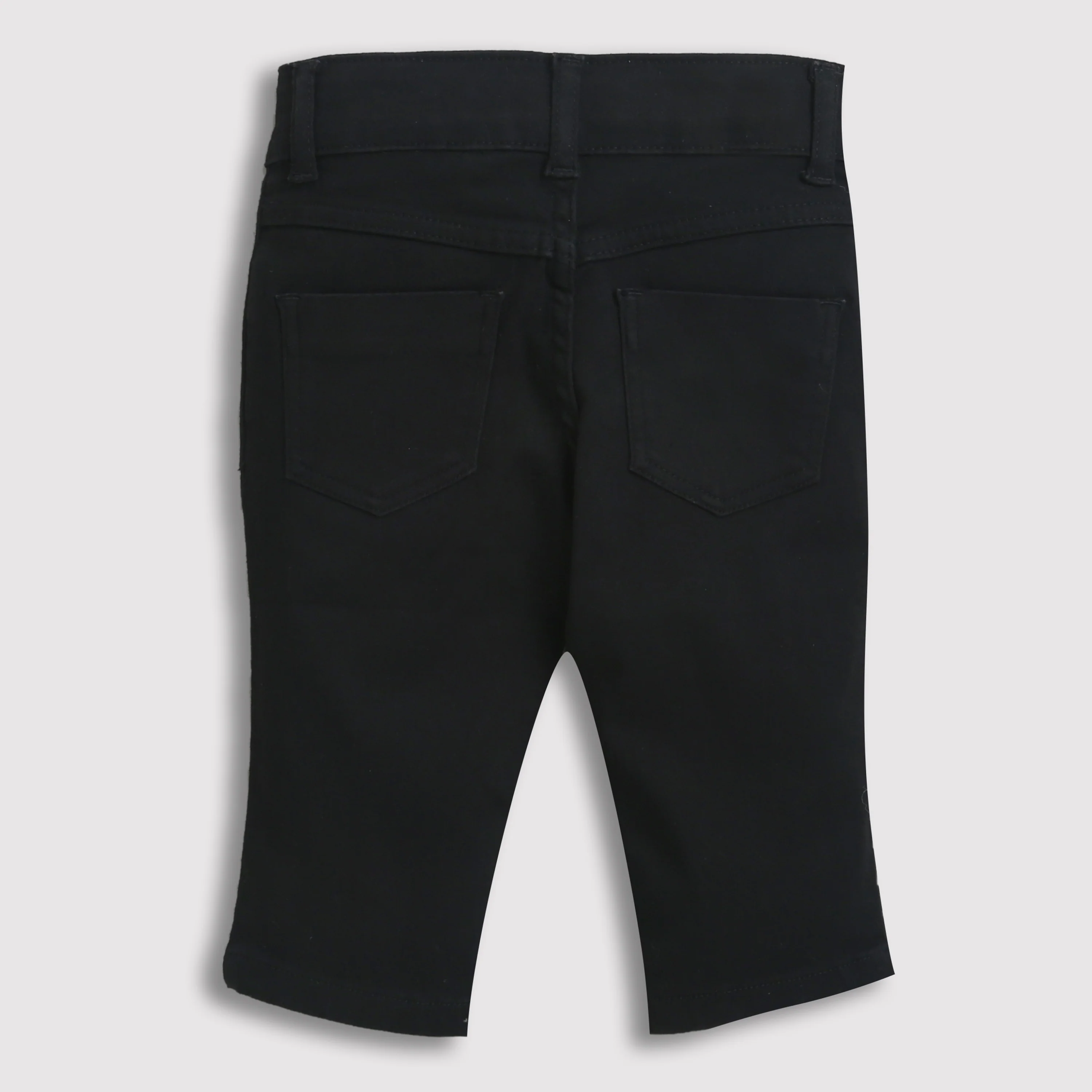 Black Slim Fit Cotton Pants PD0040 - Image 6