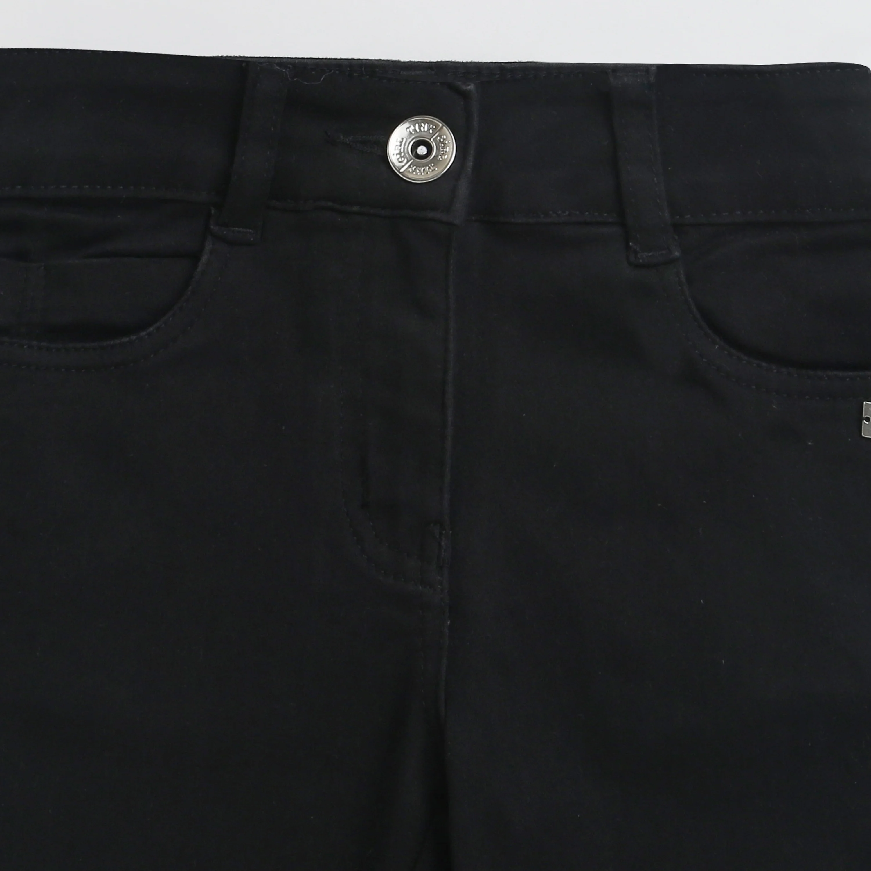 Black Slim Fit Cotton Pants PD0040 - Image 7