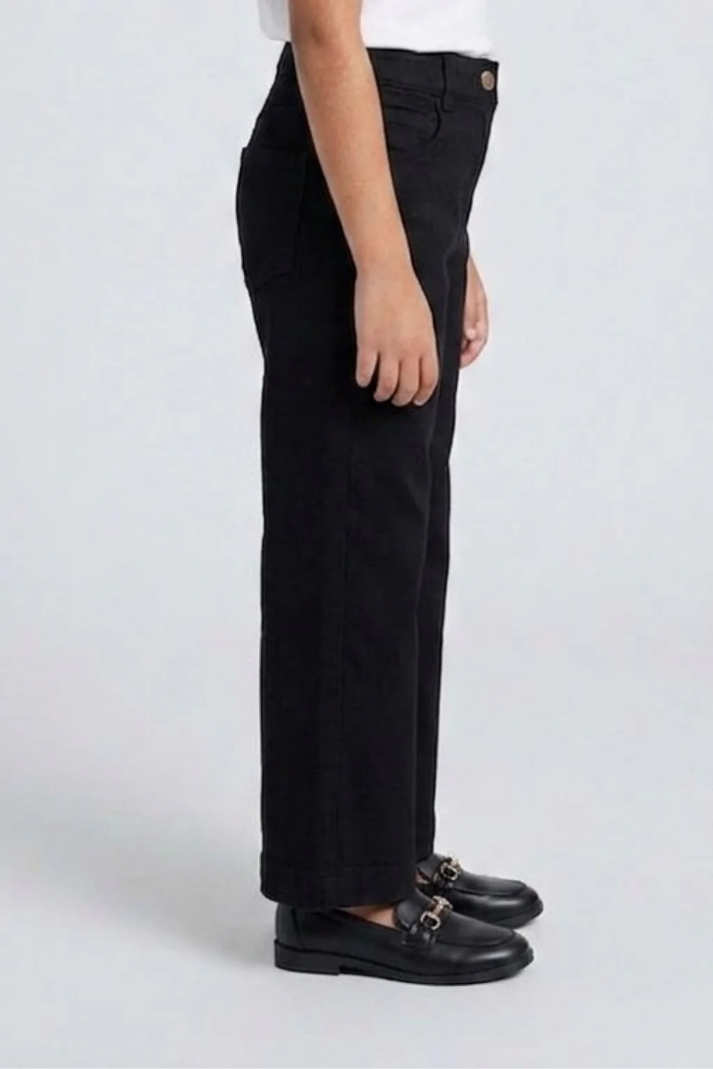 Black Straight Fit Pants P1453 - Image 4