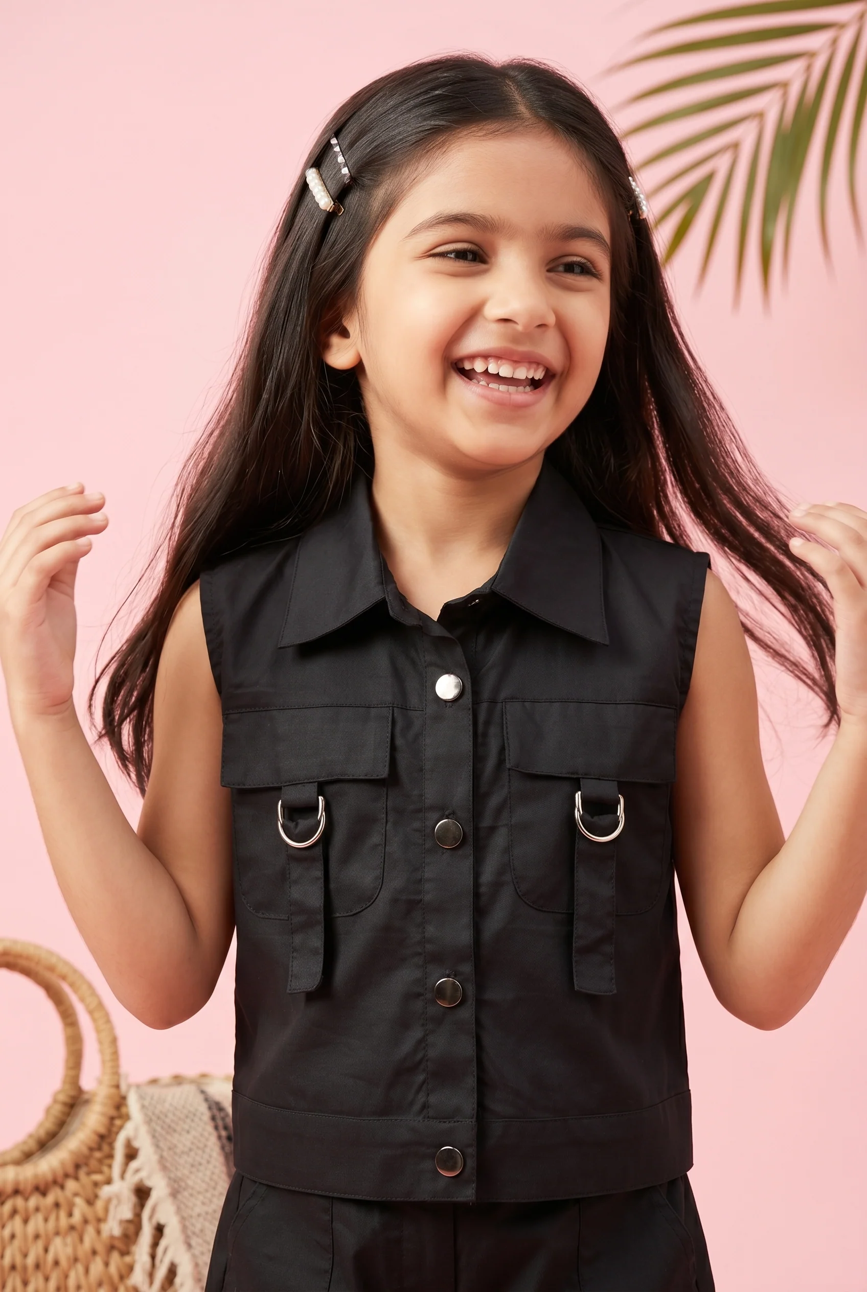 Black Vest Top TG6414