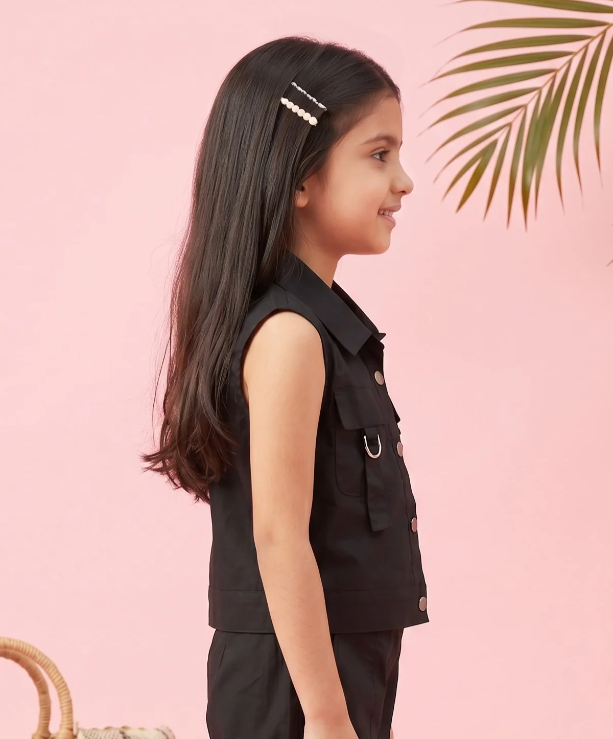 Black Vest Top TG6414 - Image 4