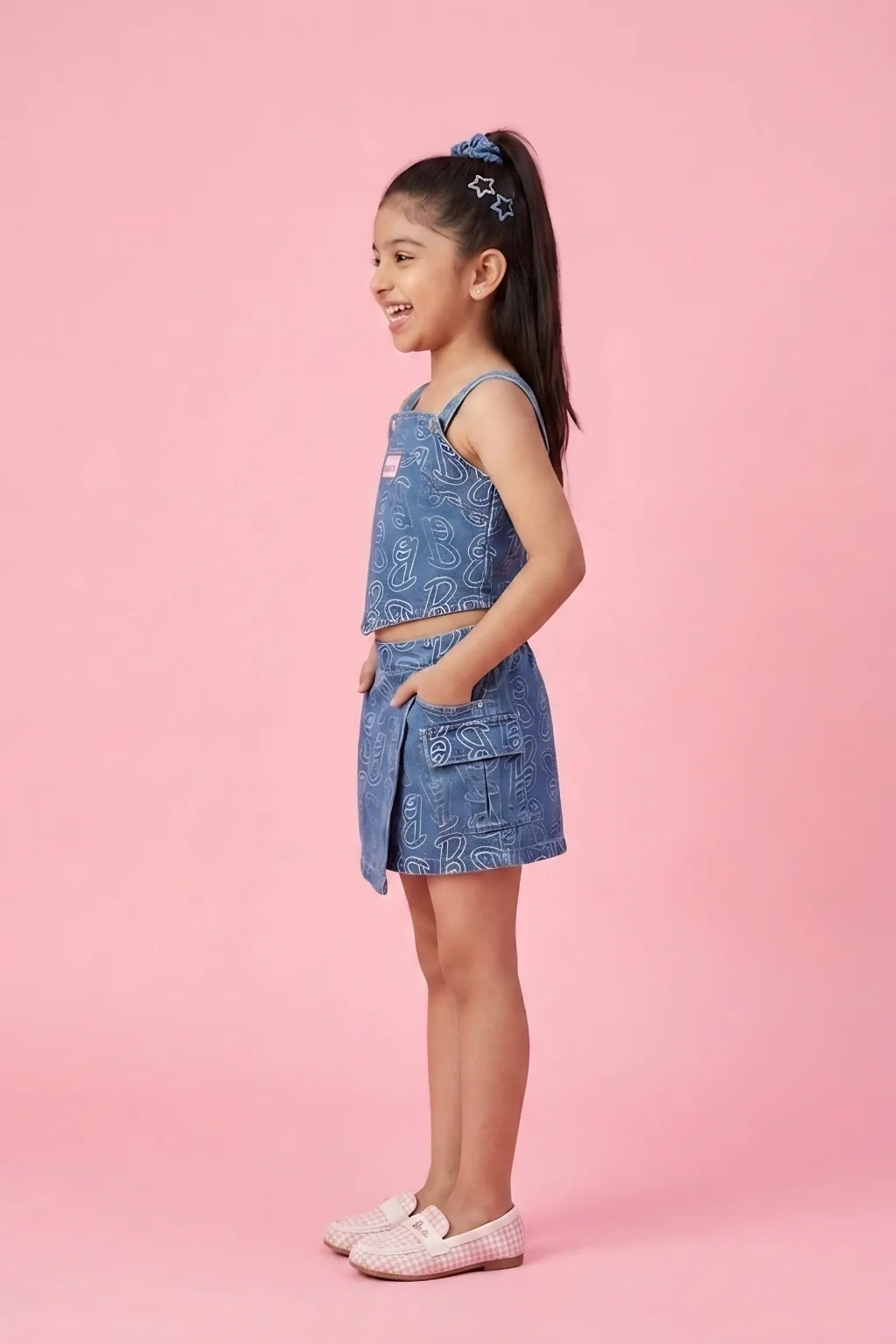 Blue Abstract Playsuit BASET391 - Image 3