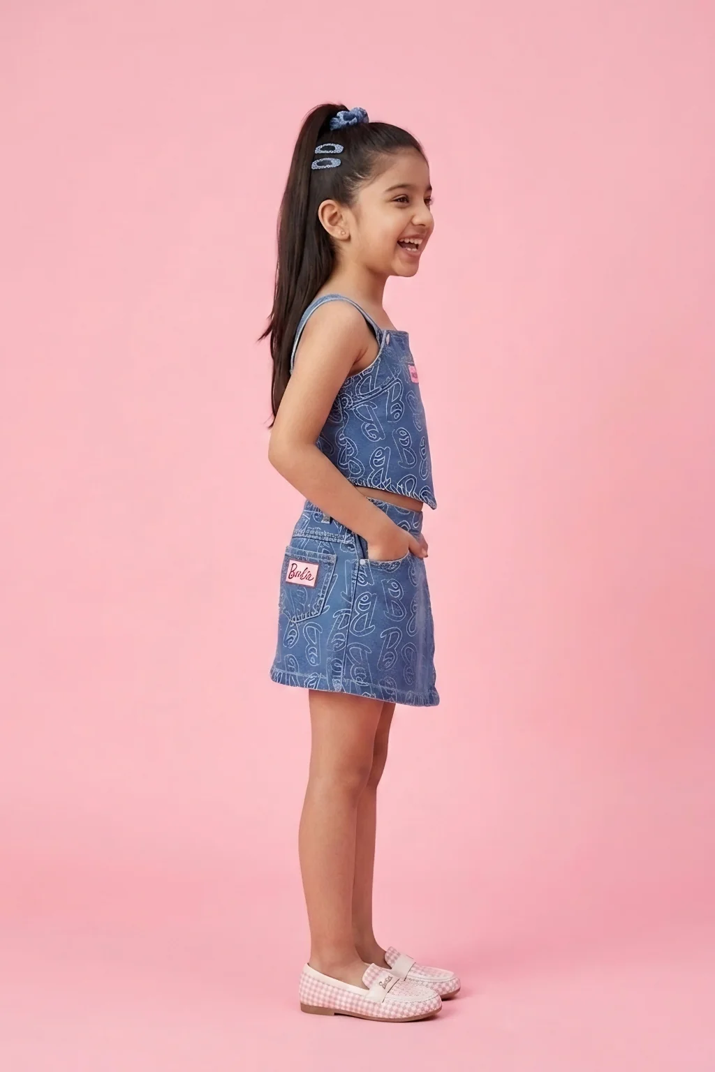 Blue Abstract Playsuit BASET391 - Image 4