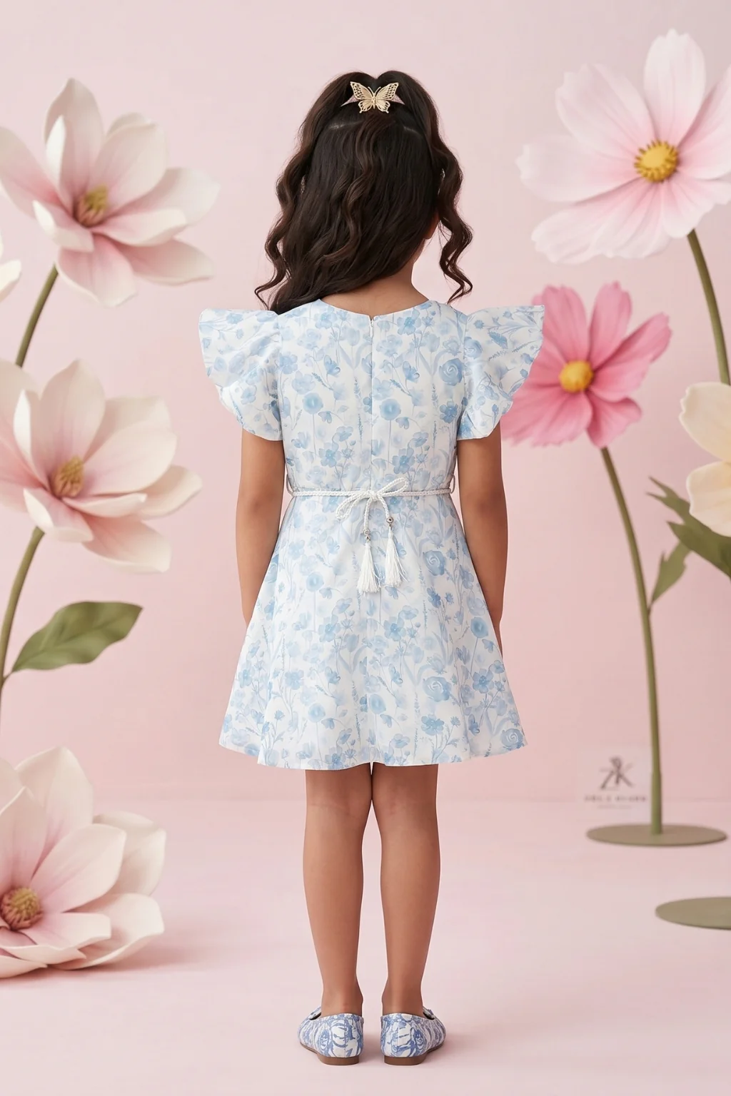 Blue Blossom Flutter Dress M2455 - Image 2