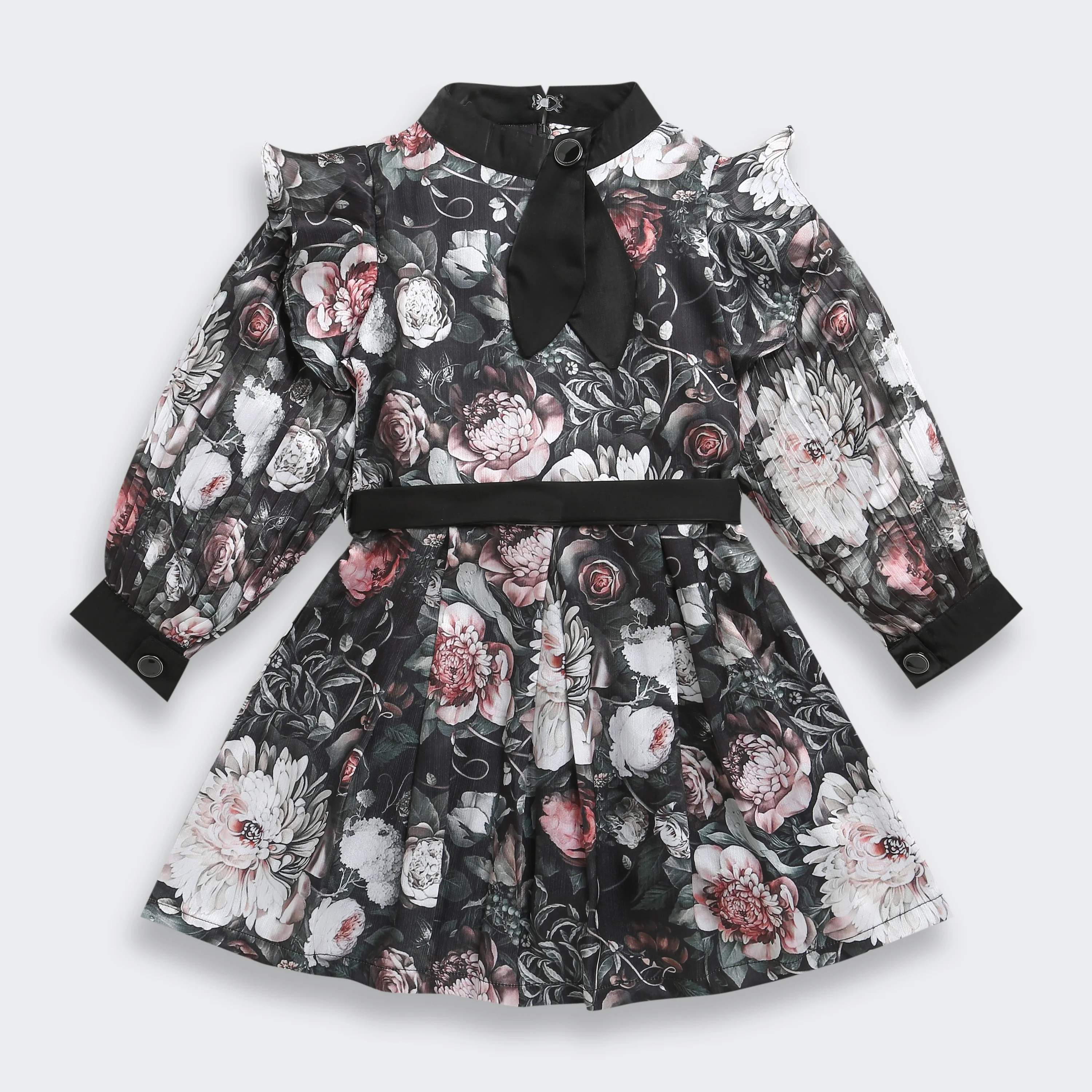 Blue Butterfly Print Dress M2303 - Image 5