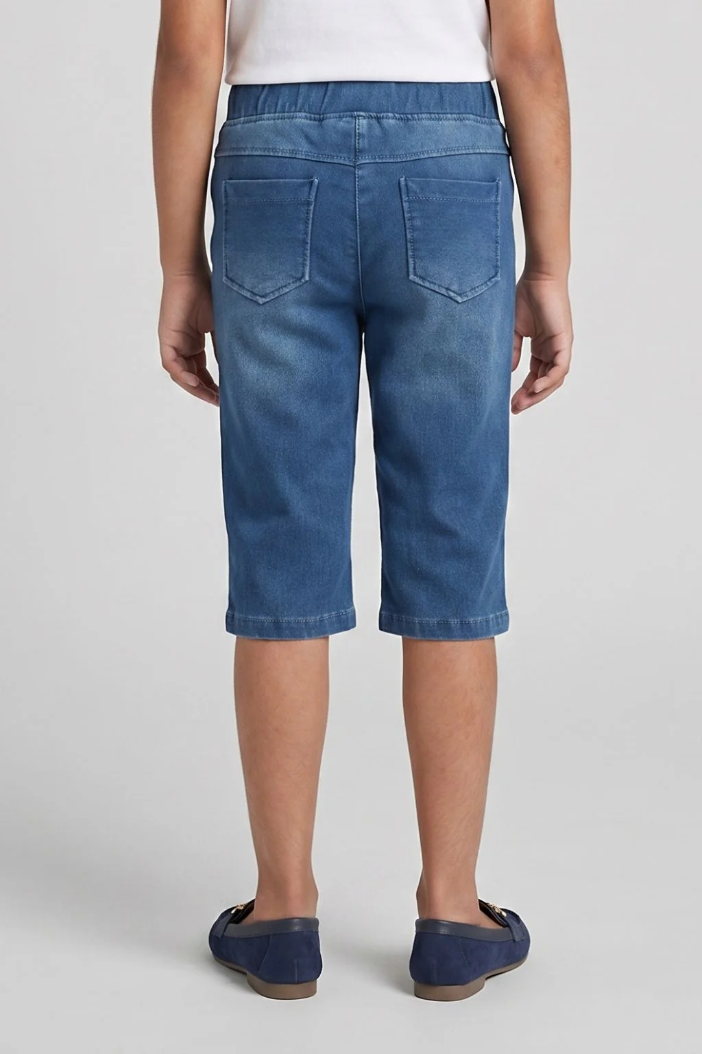 Blue Denim Knit Capri PD0055 - Image 2