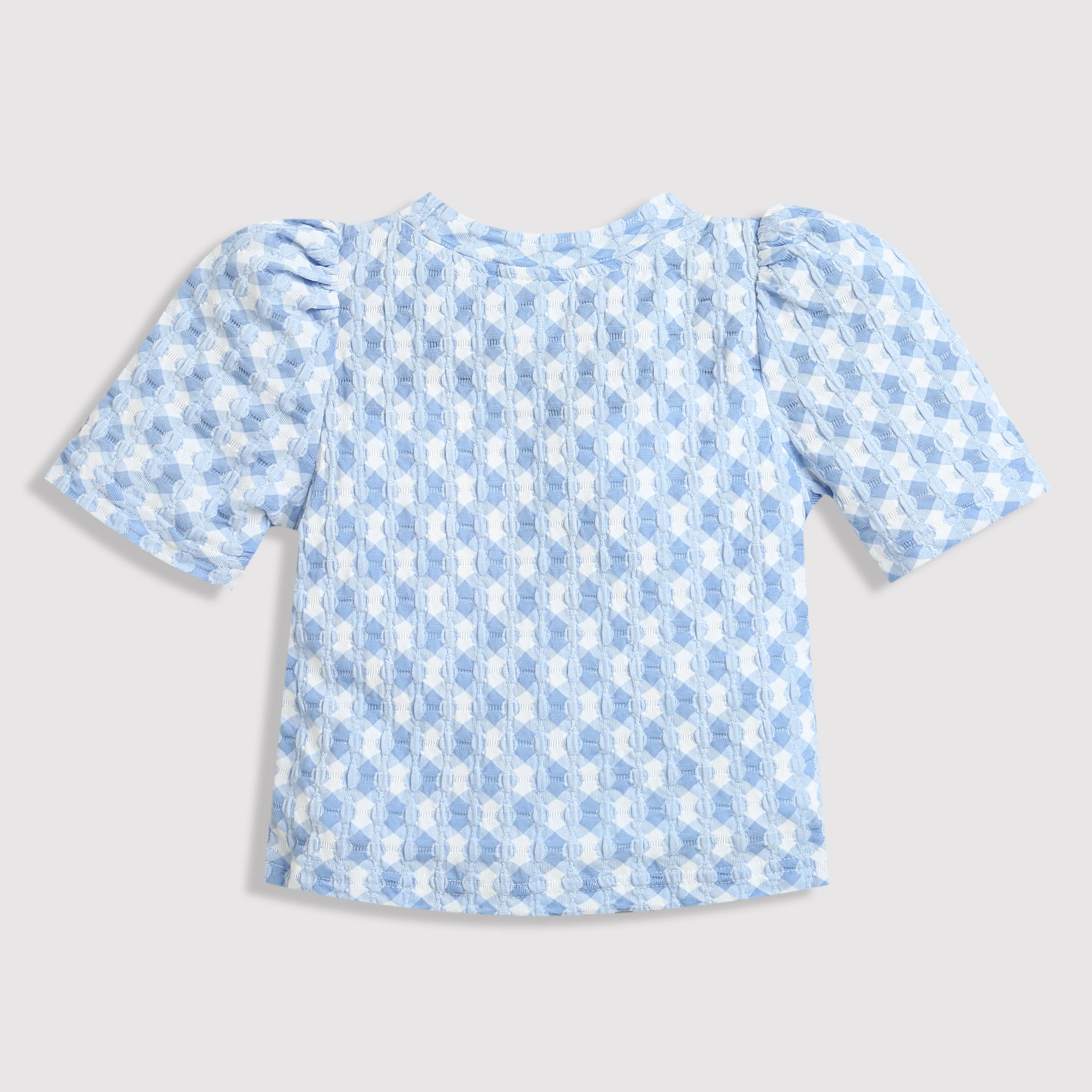 Blue Puff Sleeve Top TG6041 - Image 6