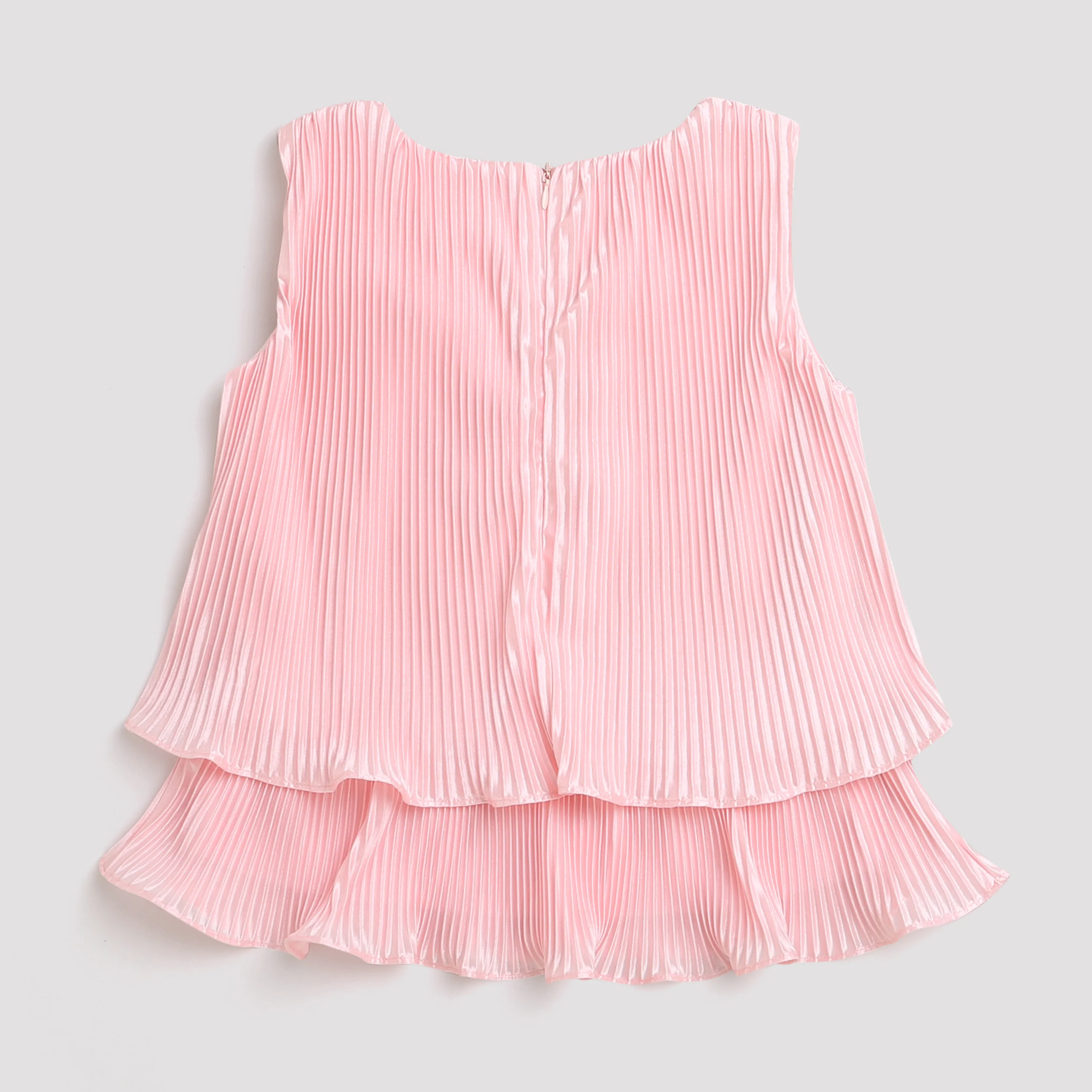 Blush Pink Sequin Embellished Peplum Top TG5067 - Image 6