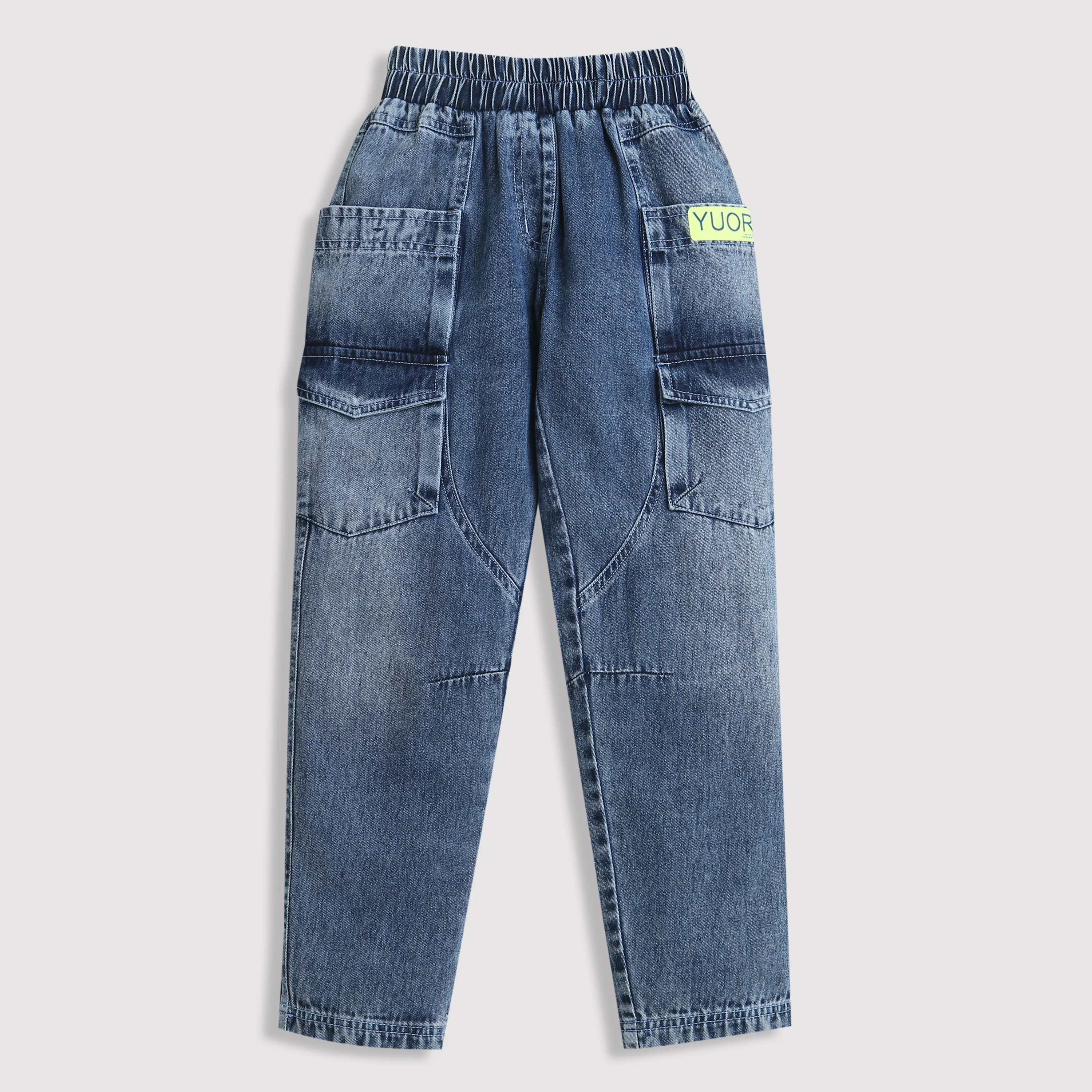 Cargo Jeans with side pockets P1606 - Image 5