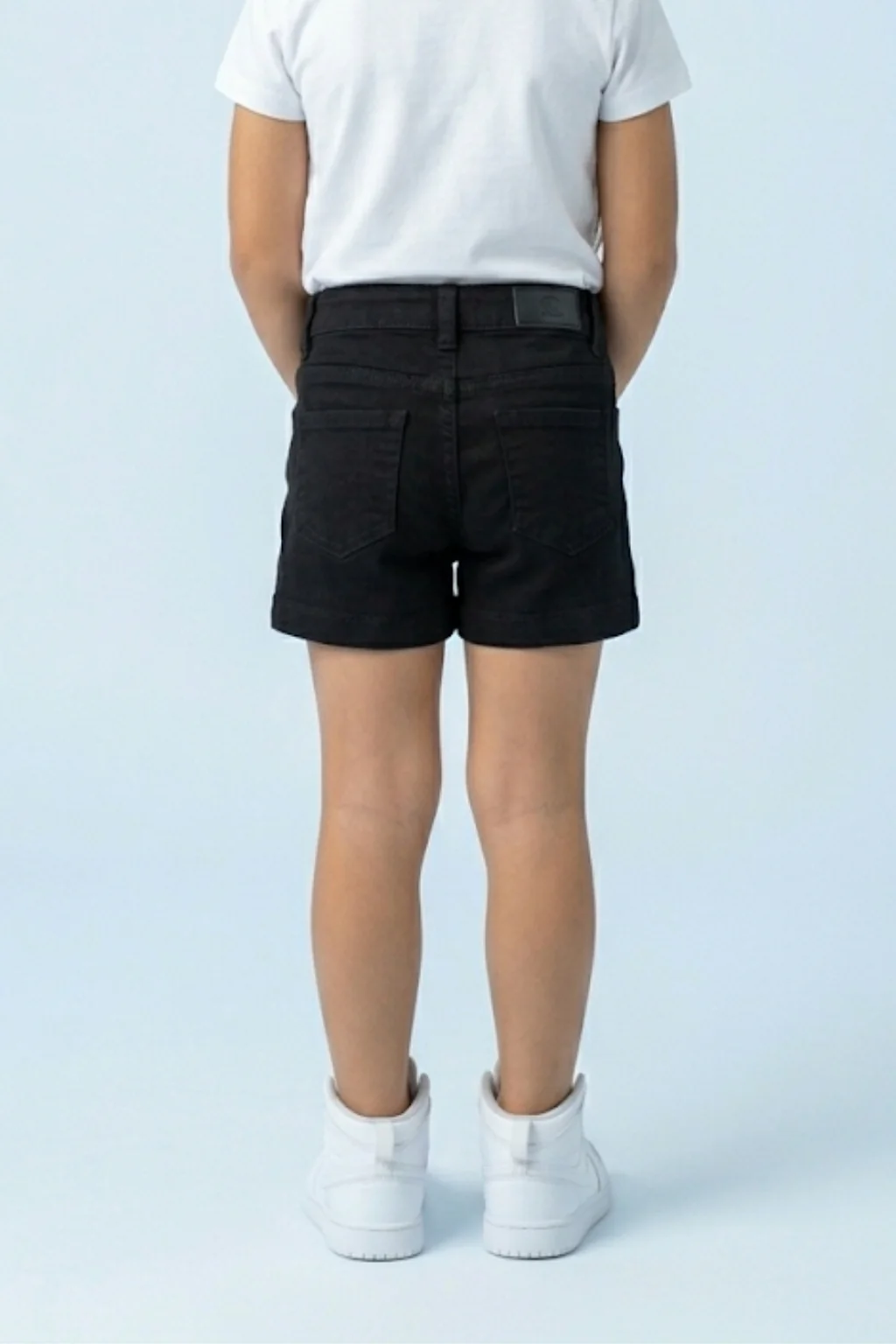 Classic Black Denim Shorts H970 - Image 2