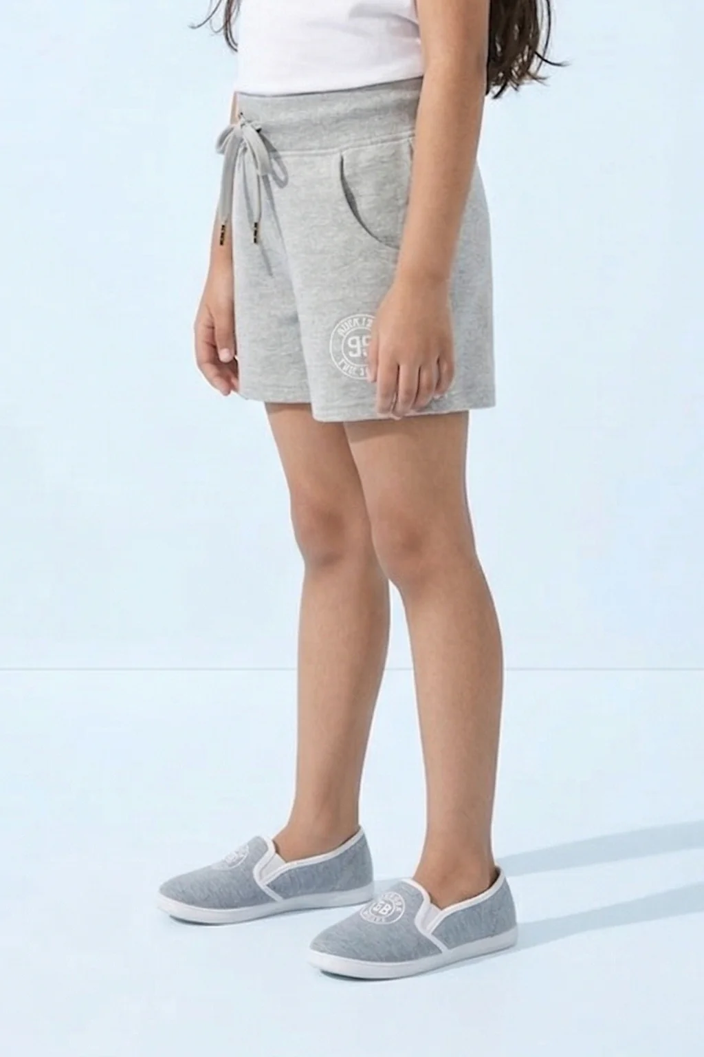Classic Grey Drawstring Shorts H870 - Image 4