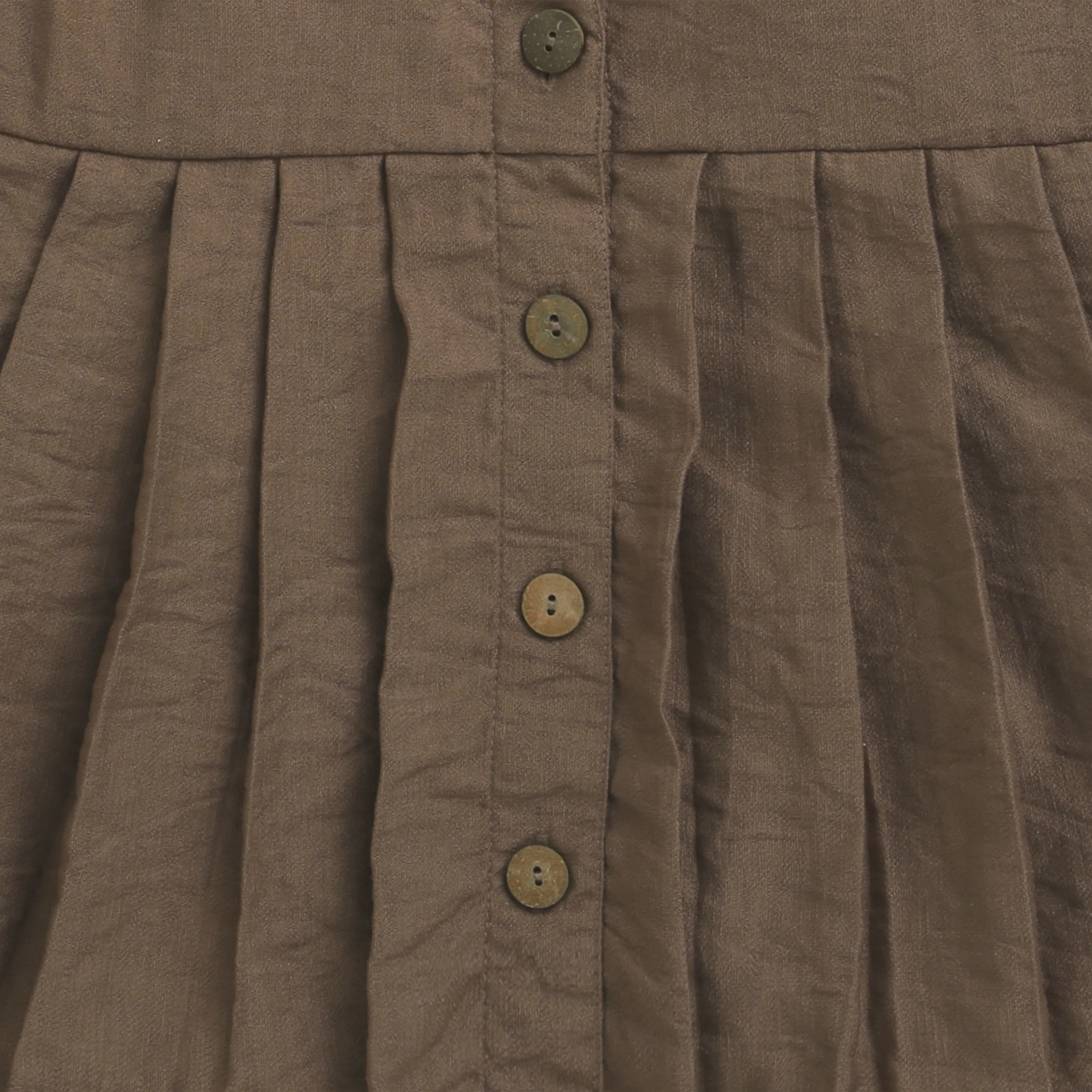 Collared Button-Down Brown Pleated Top TG6410 - Image 8