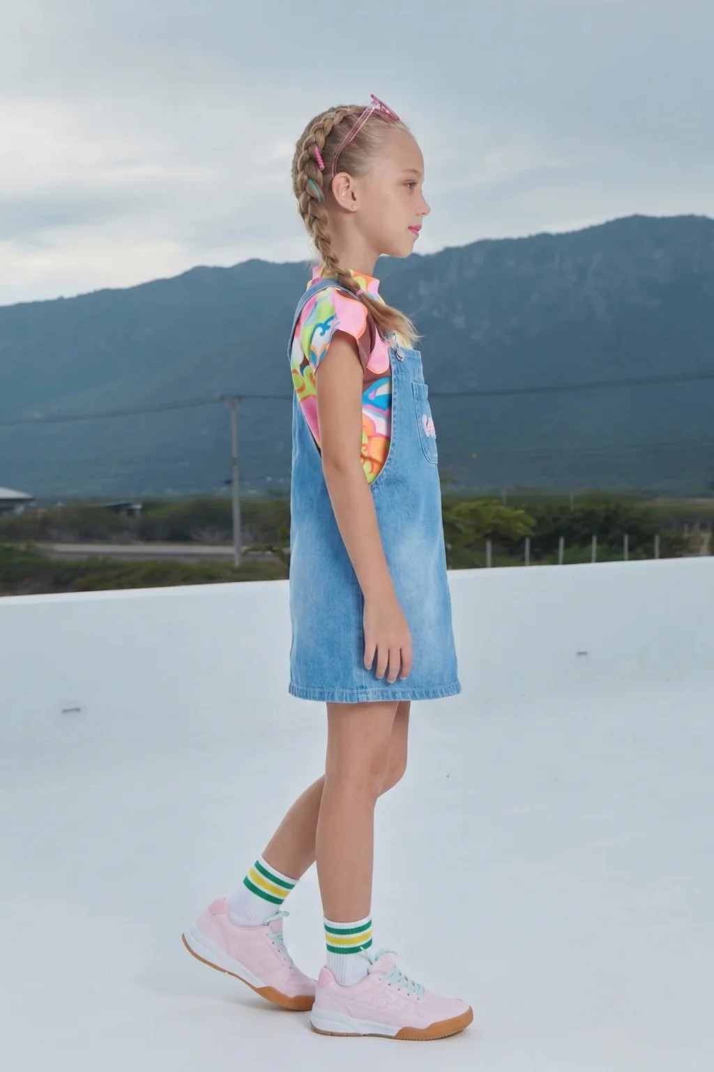 Cool Vibes Denim Dungree with Top D161 - Image 3