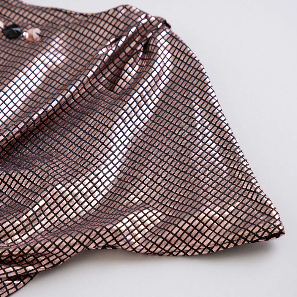 Copper Printed Peplum Top TG6047 - Image 9
