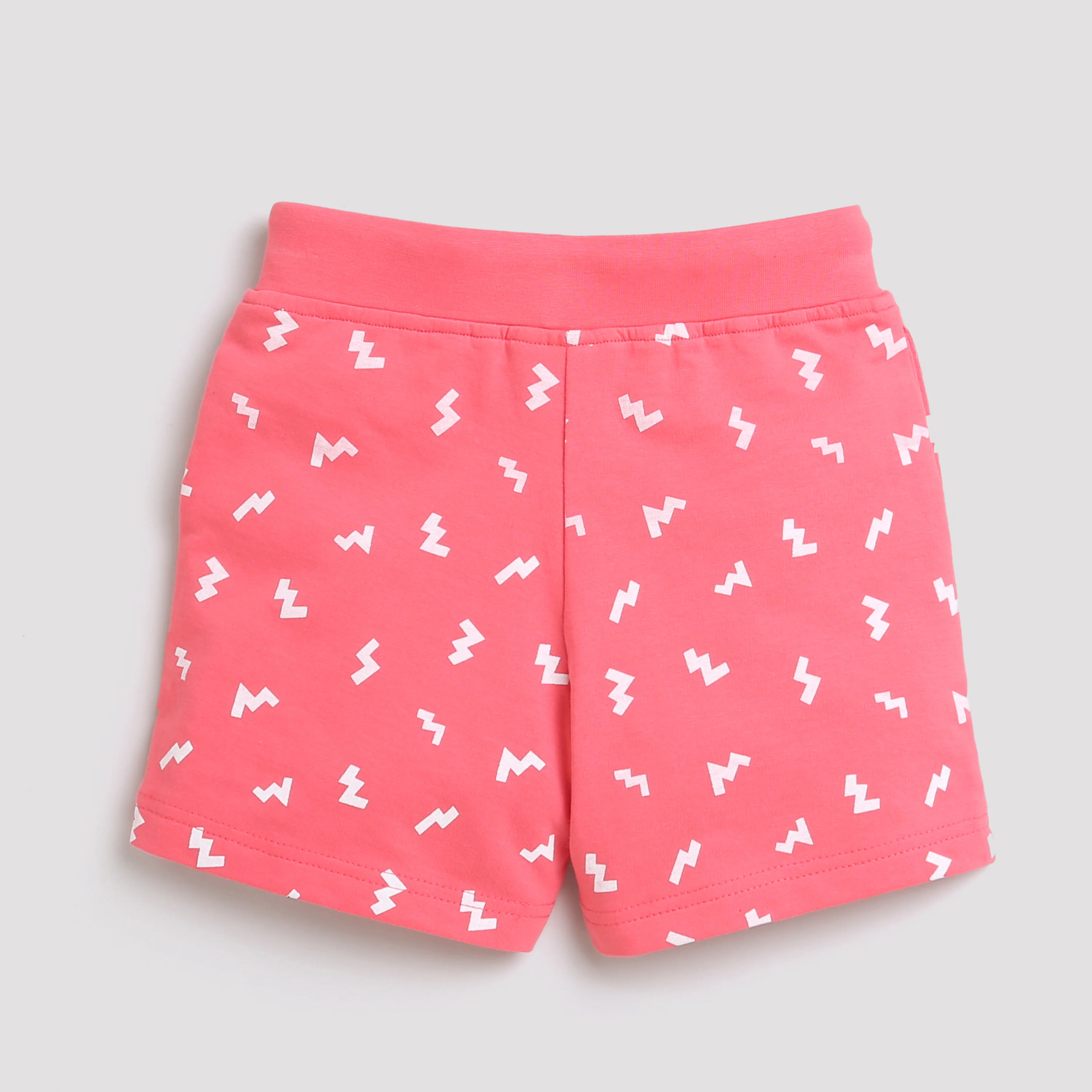 Coral Leaf Print Shorts H938 - Image 7