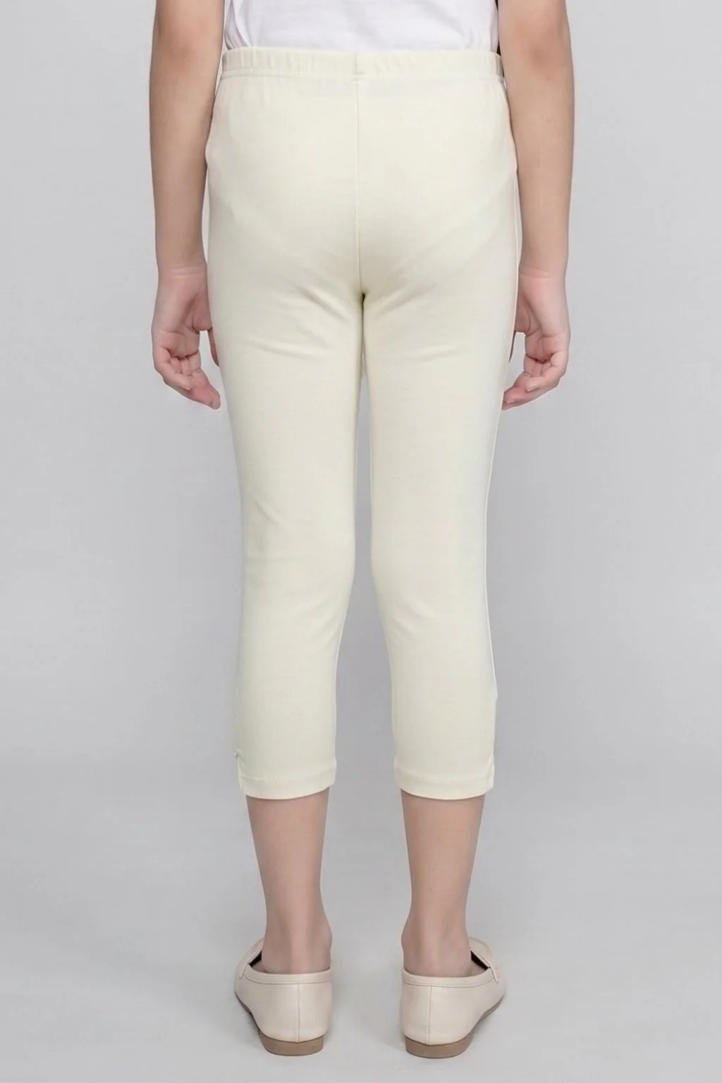 Cream Stretch Capri LG725 - Image 2