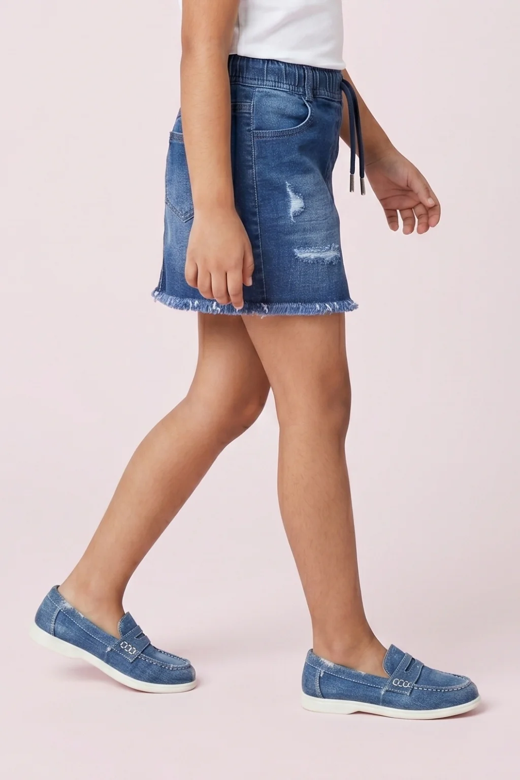 Dark Blue Denim Skirt S873 - Image 4