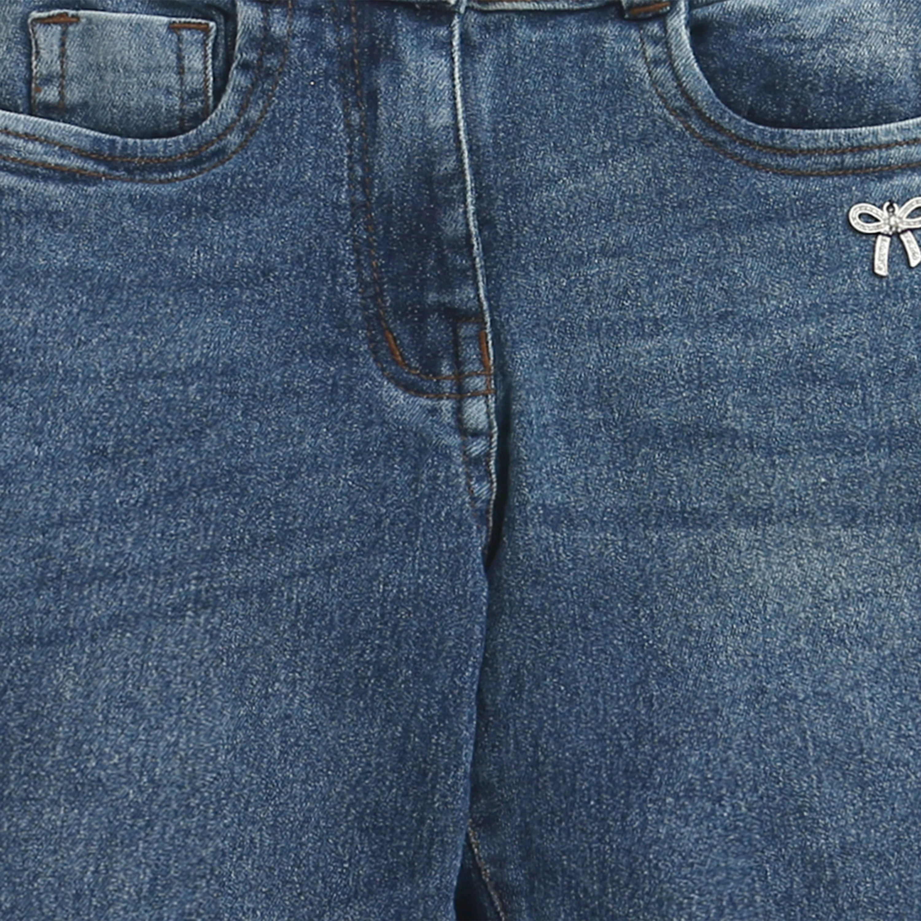 Dark Blue Straight Fit Denim Jeans P1526 - Image 8