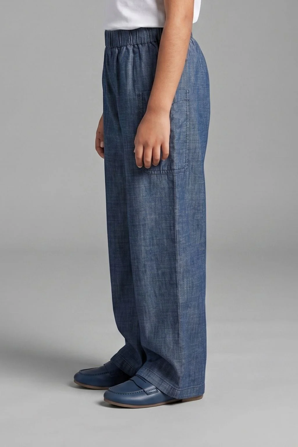Dark Blue Wide-Leg Pants P1675 - Image 4