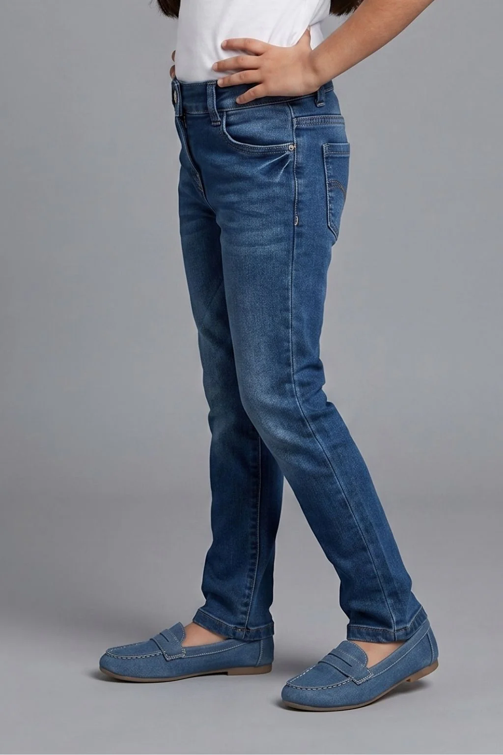 Dark Wash Slim Fit Jeans P1458 - Image 4