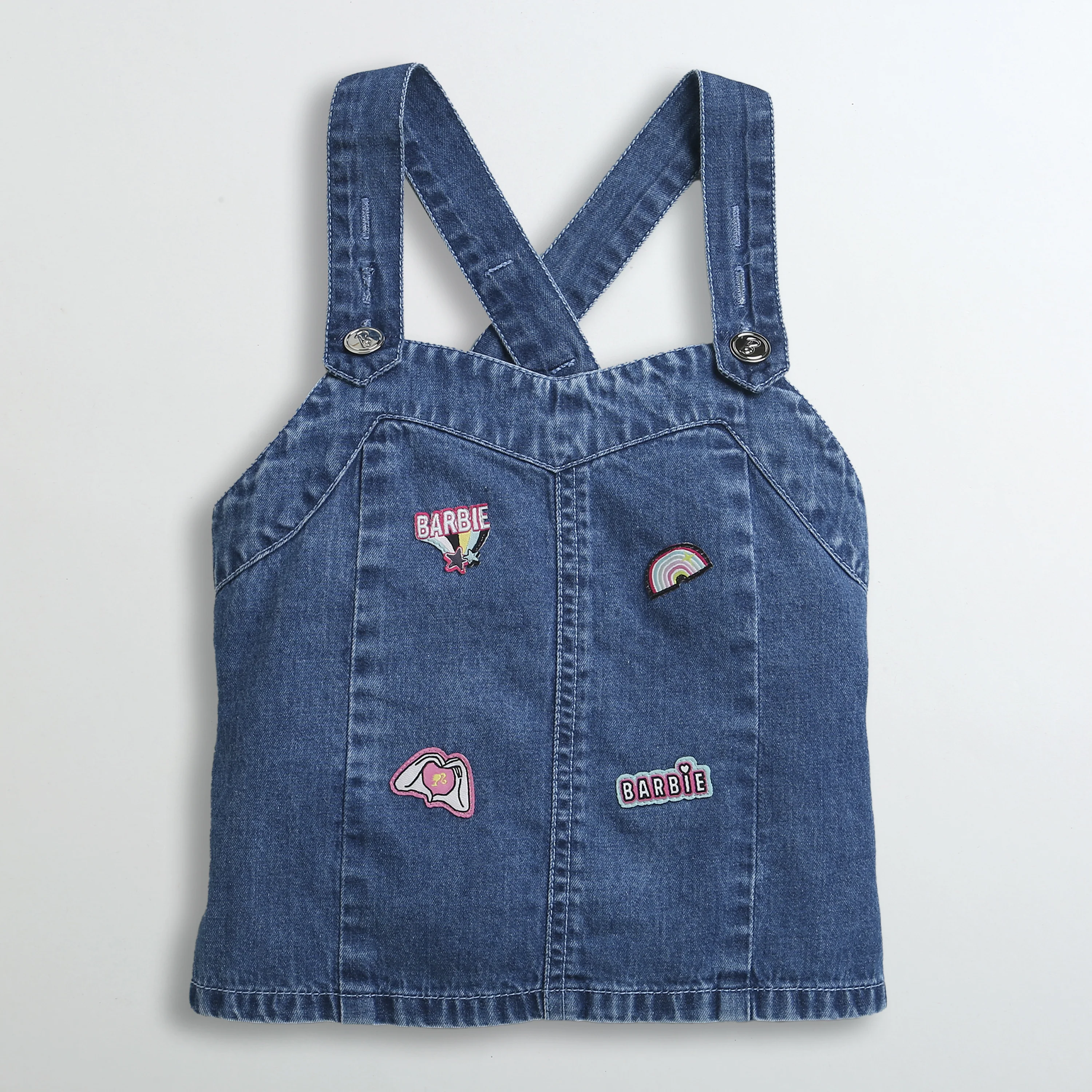 Denim Barbie Pinafore Top BATP2062 - Image 5