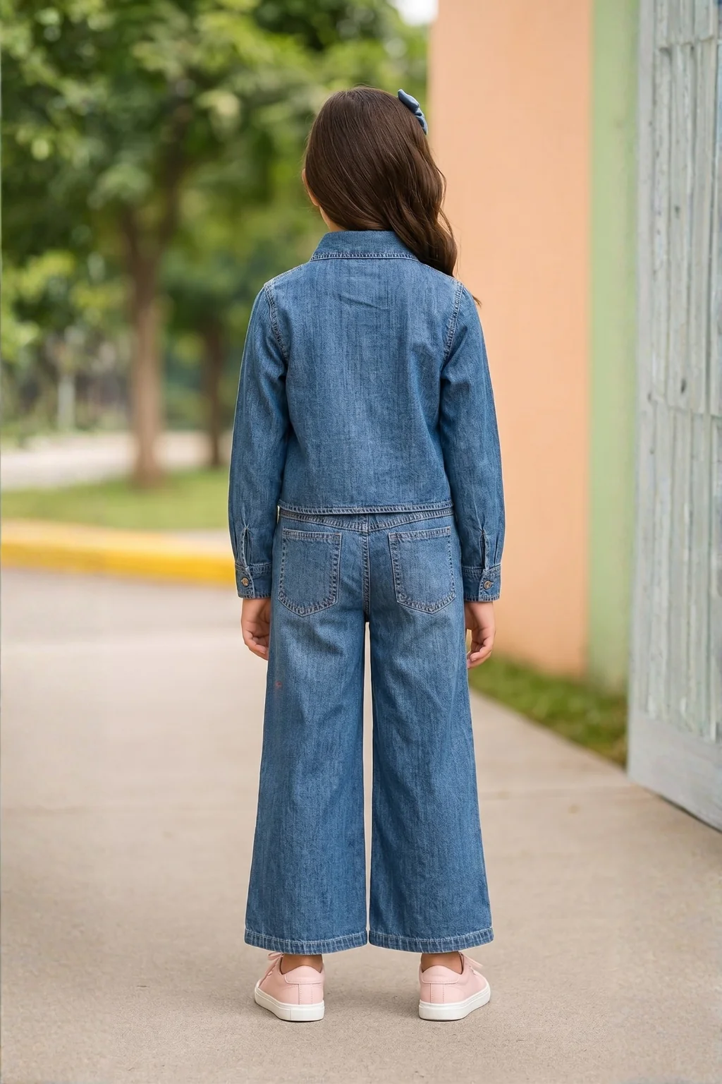 Denim Bloom Co-Ord Set 3214 - Image 2