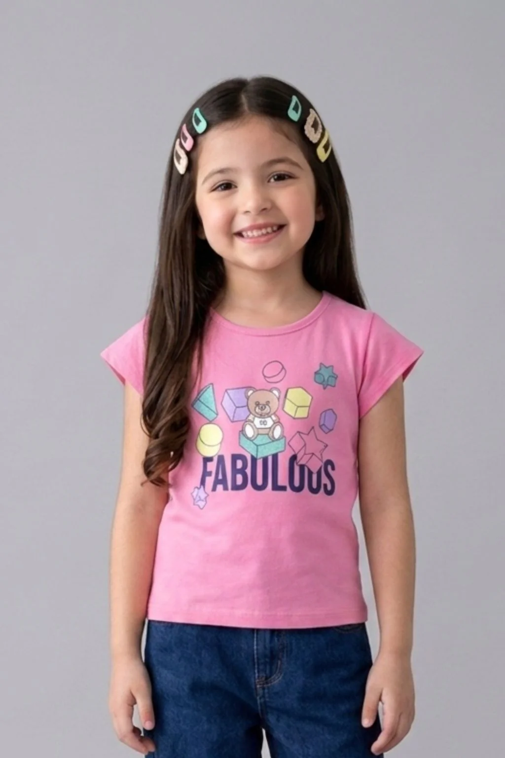 Fabulous Graphic Pink Cotton T-Shirt TG5032