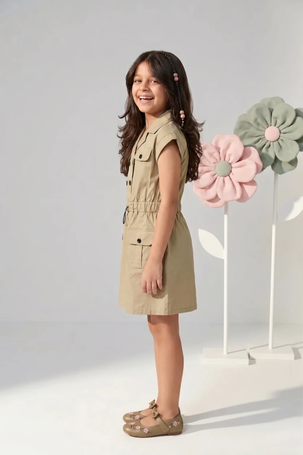 Fawn Button Dress M2418 - Image 3